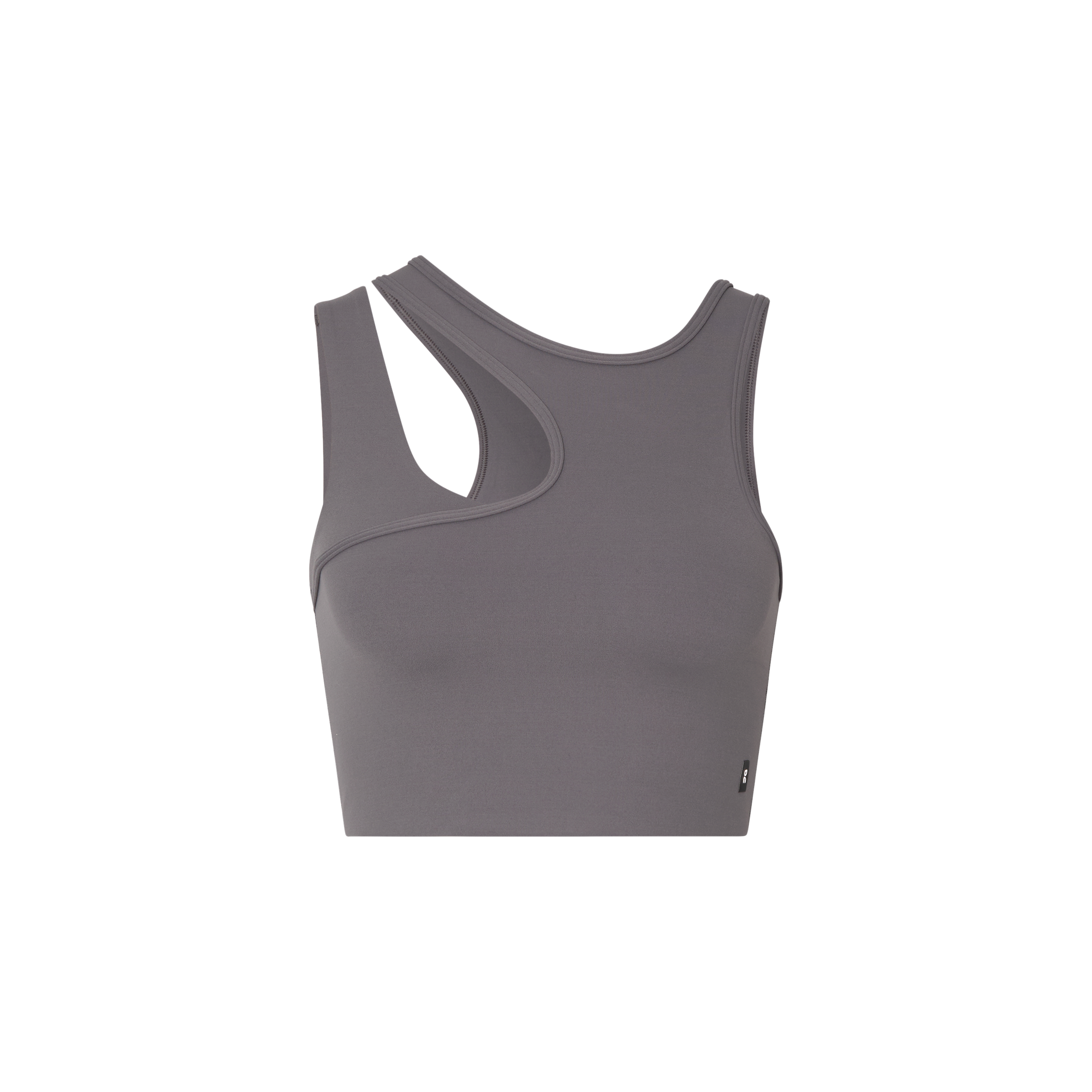 Studio Asymmetric Crop Shirt in Ember