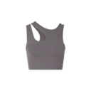 Studio Asymmetric Crop Shirt in Ember