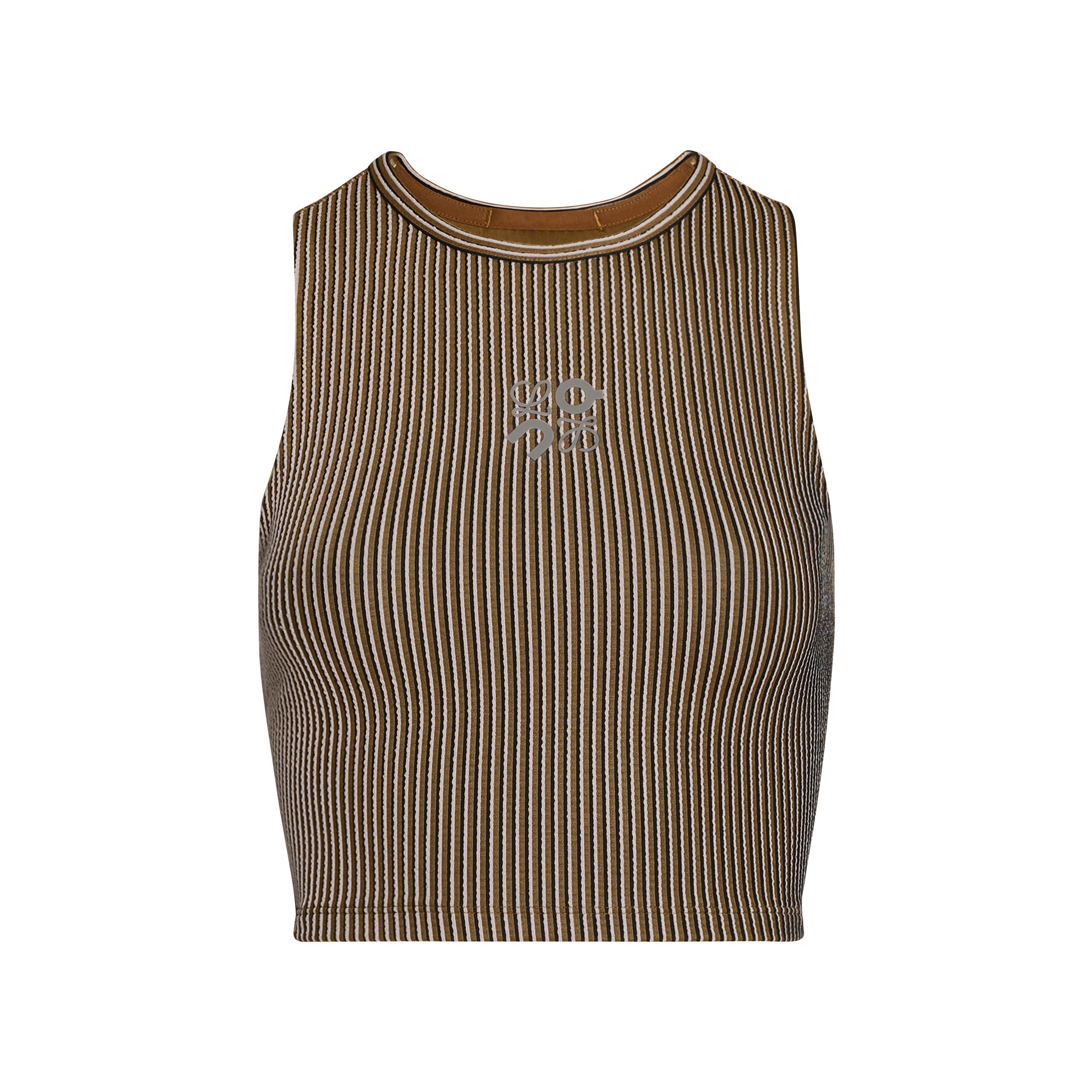 Ribbed Tank Top LOEWE in Brown/Pink