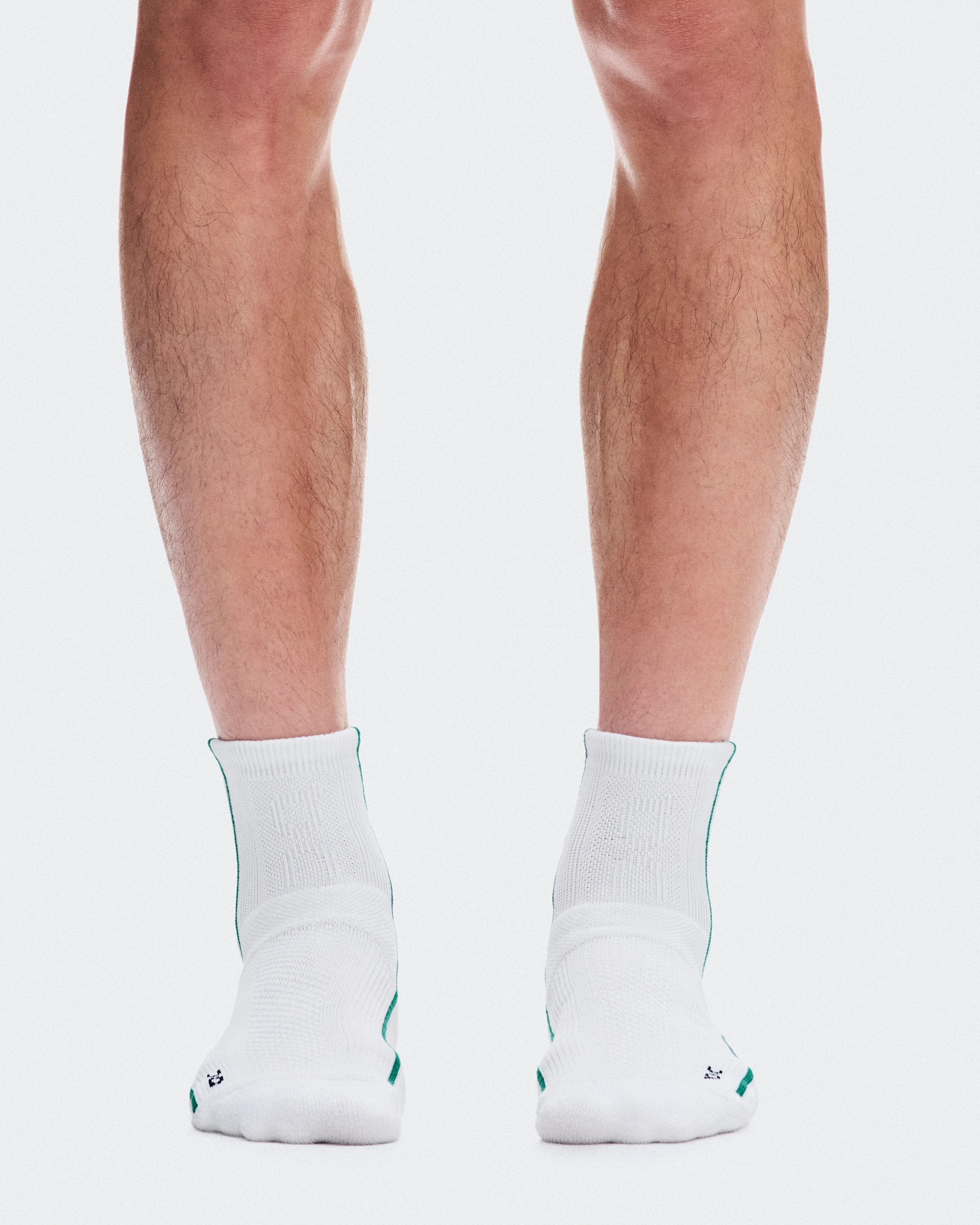 On Court Sock Mid White & Neem Unisex Socks