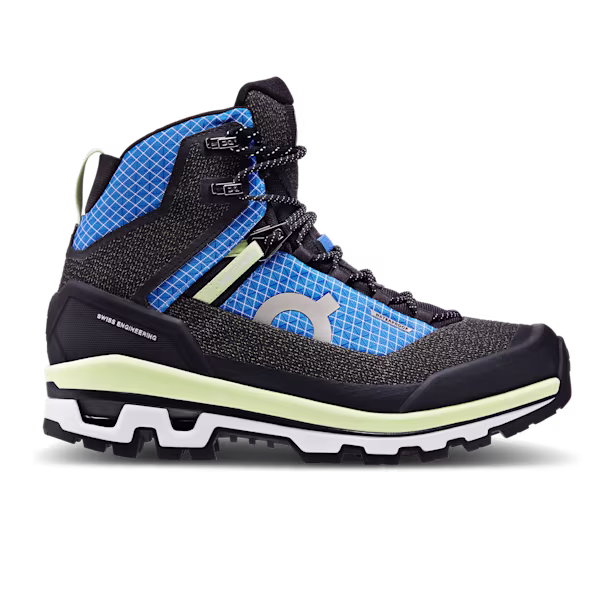 Cloudalpine Waterproof Hiking Shoe in Cobalt/Limelight