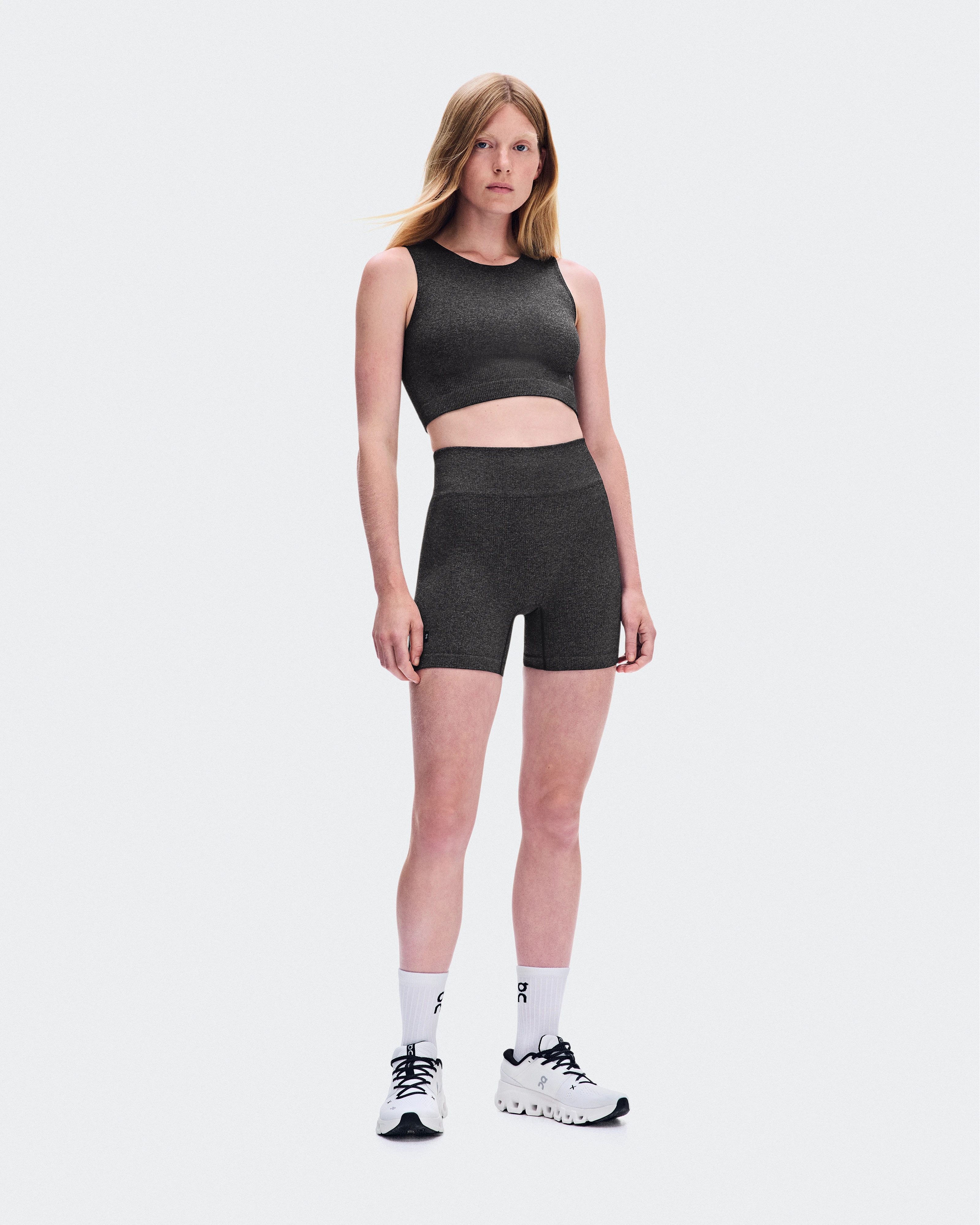 On Studio Knit Shorts Ember Heather Women Tights