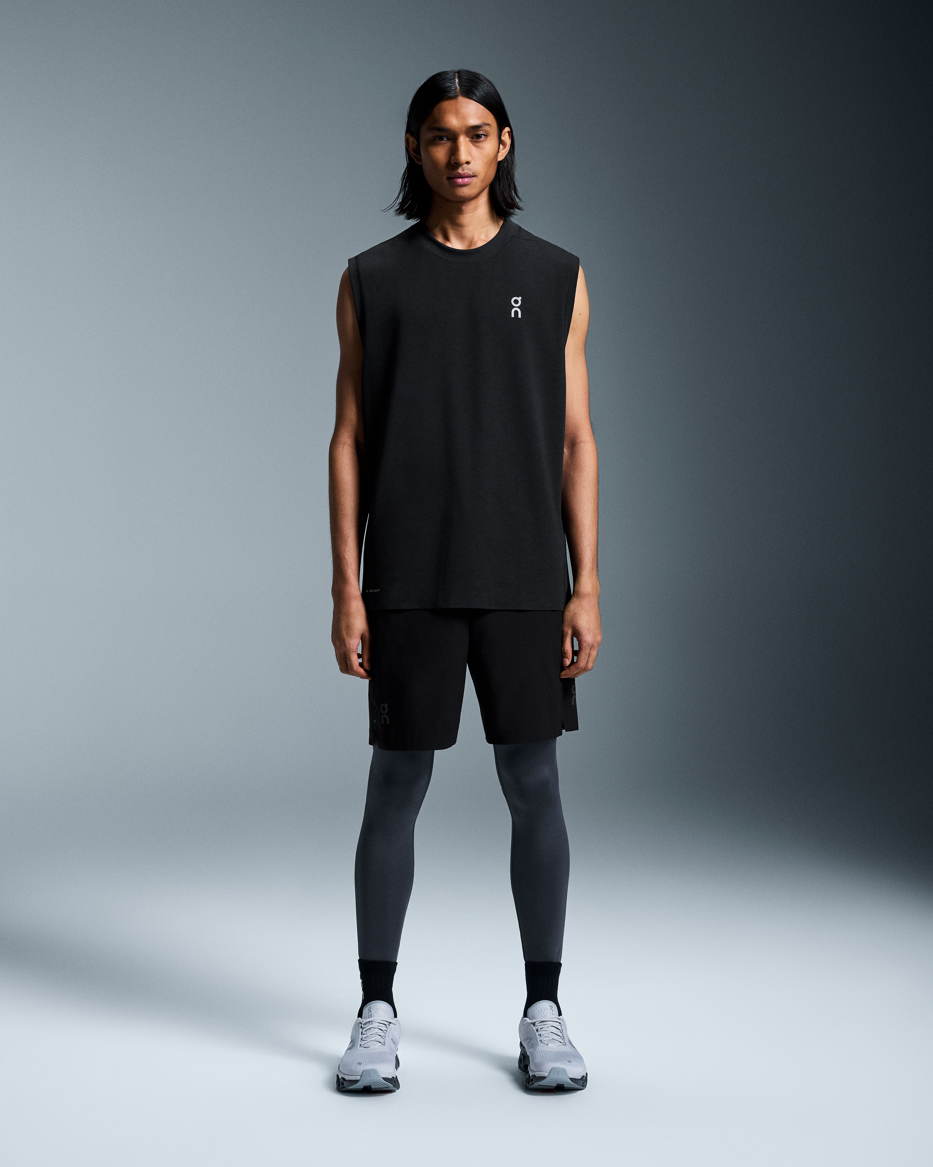 On Train Tank Top, Black, Men