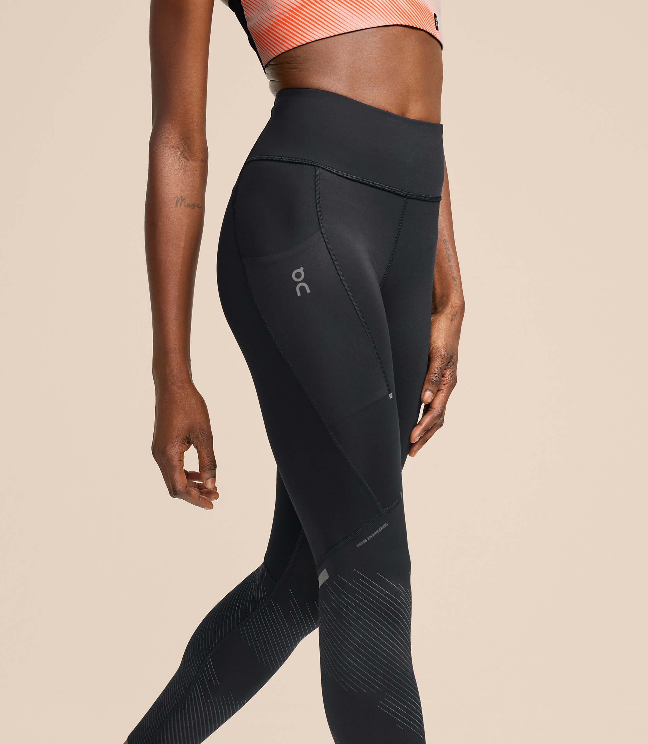 The SoftSpeed™️ Cold Weather Run Tights, available tomorrow at 10am EST.  SoftSpeed™️ is our new core cold-weather fabric platfo