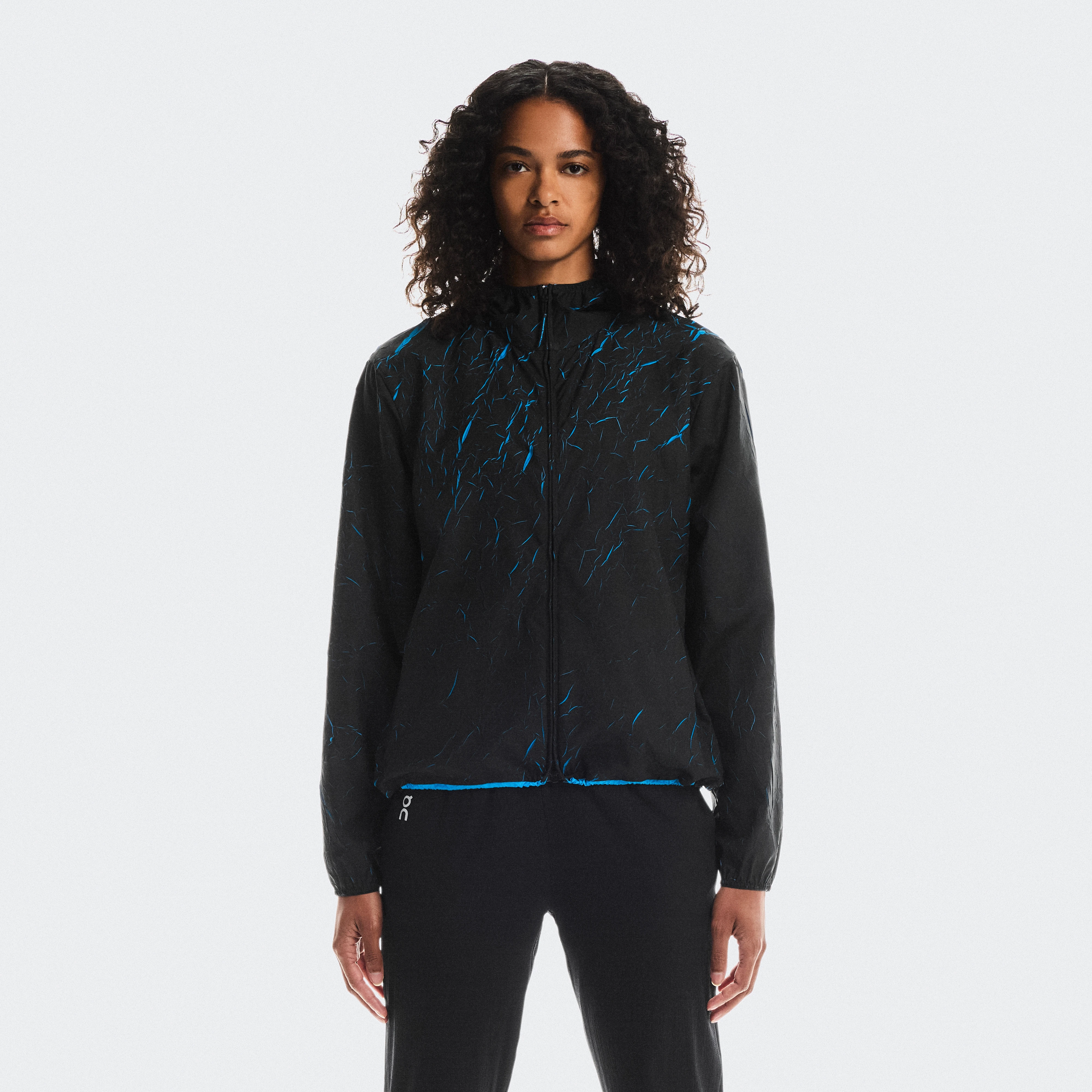 On Pace Run Jacket Blue Black Women Women – Performance running, CleanCloud® fabric, recovery Jackets