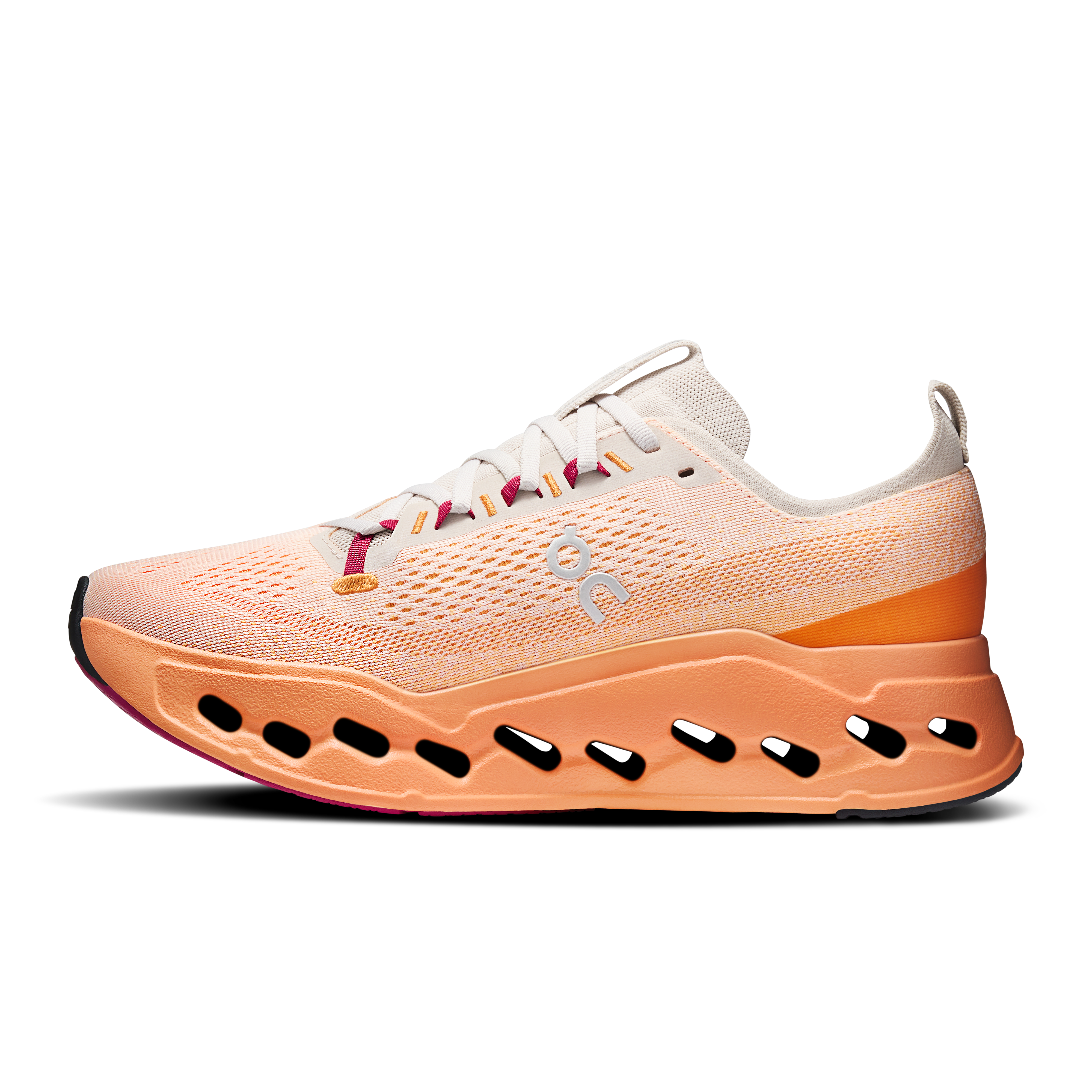 On Cloudsurfer Max Pearl & Tangerine Homme Running sur route Chaussures