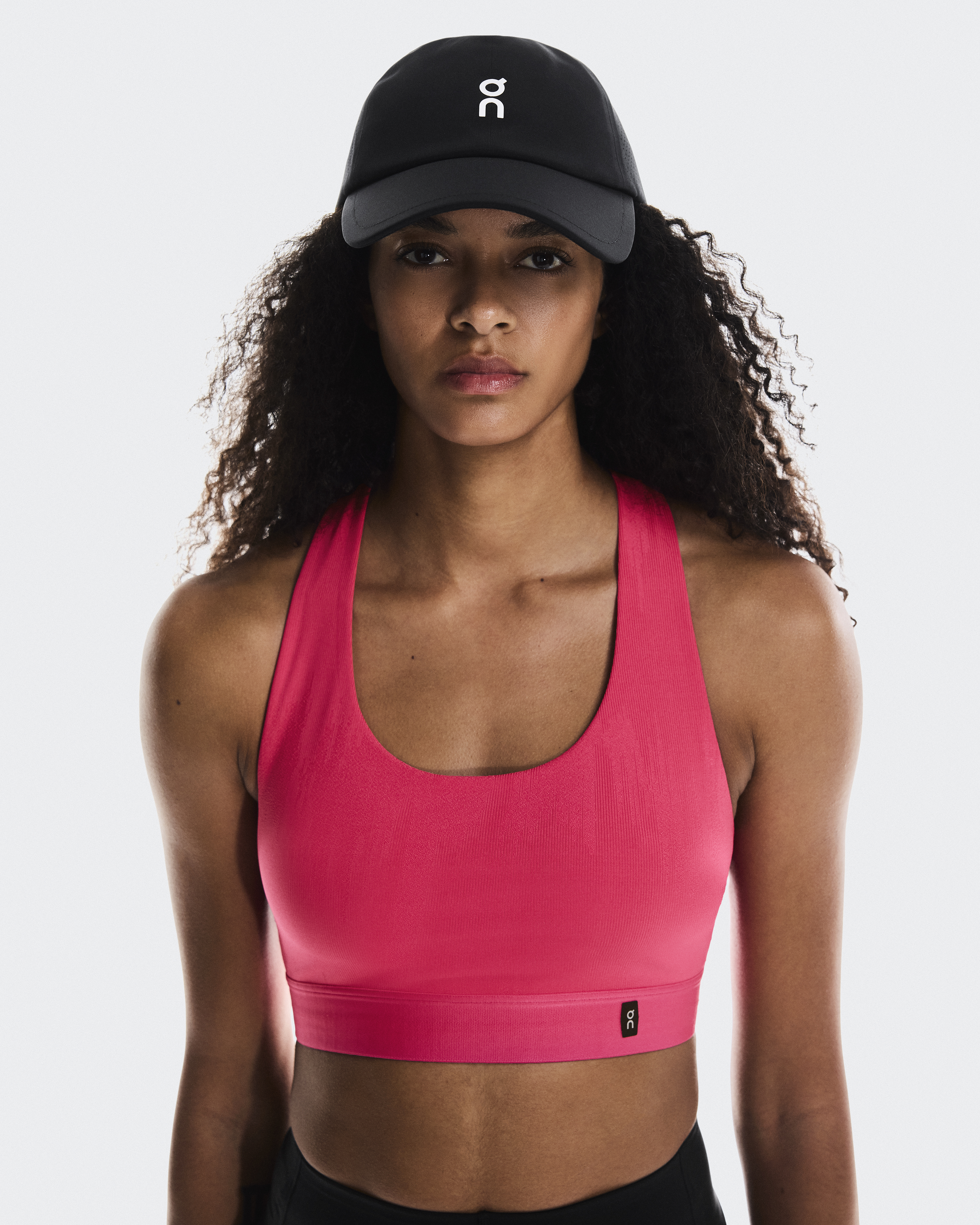 On Court Cap en Black/Black, Polyester