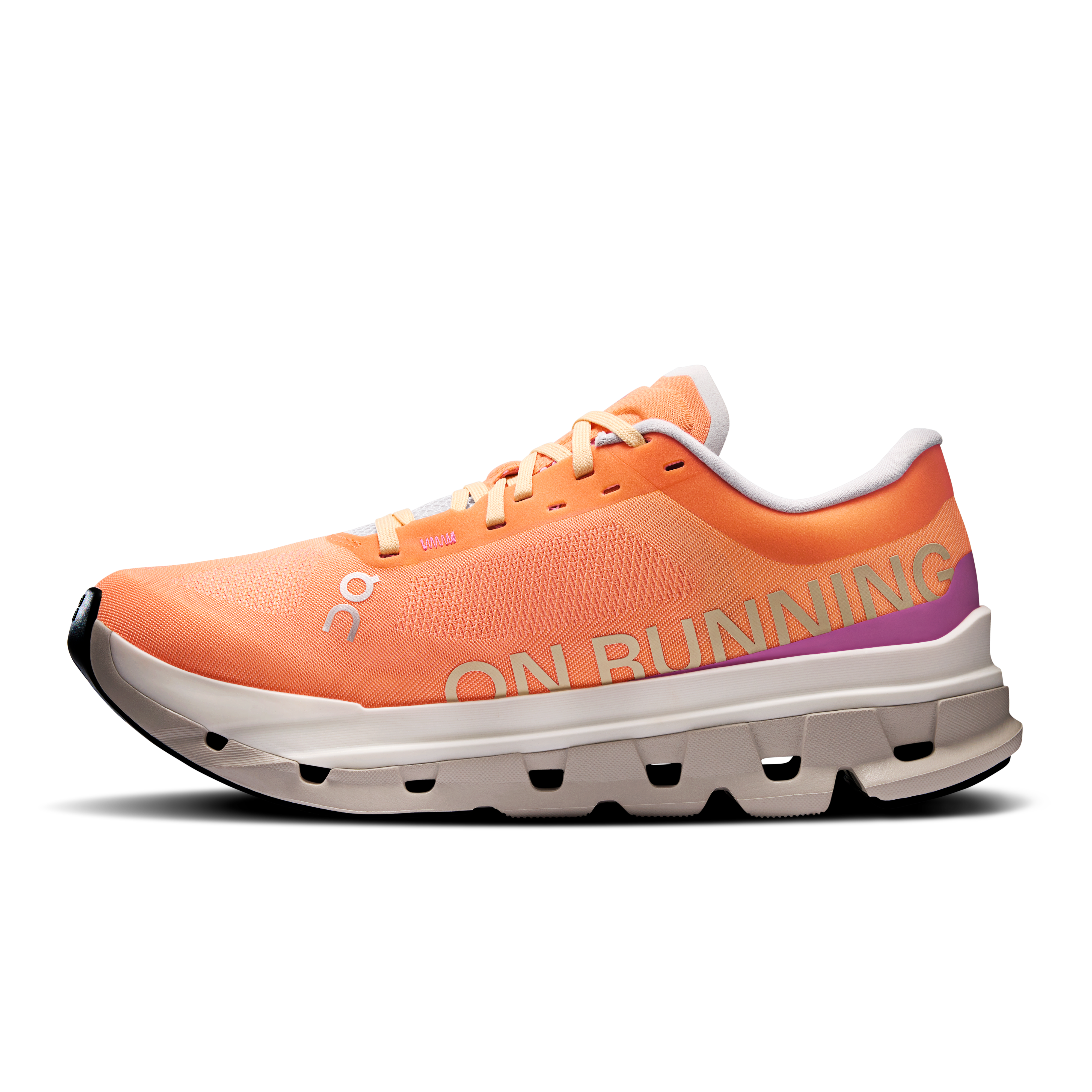 On Cloudflow 5 Tangerine & Silver Women Road running Shoes