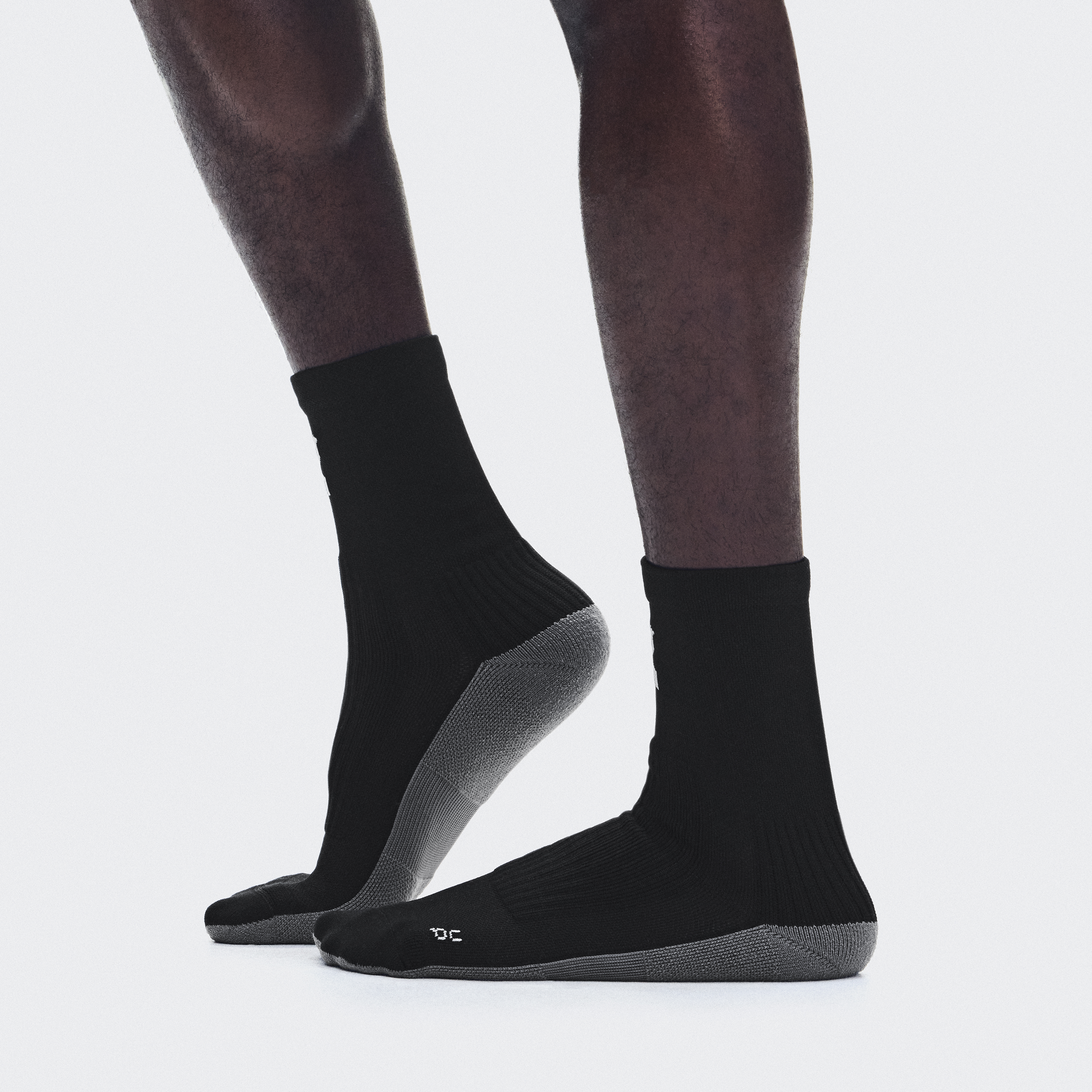 Trail Sock High 2P in Black/Black
