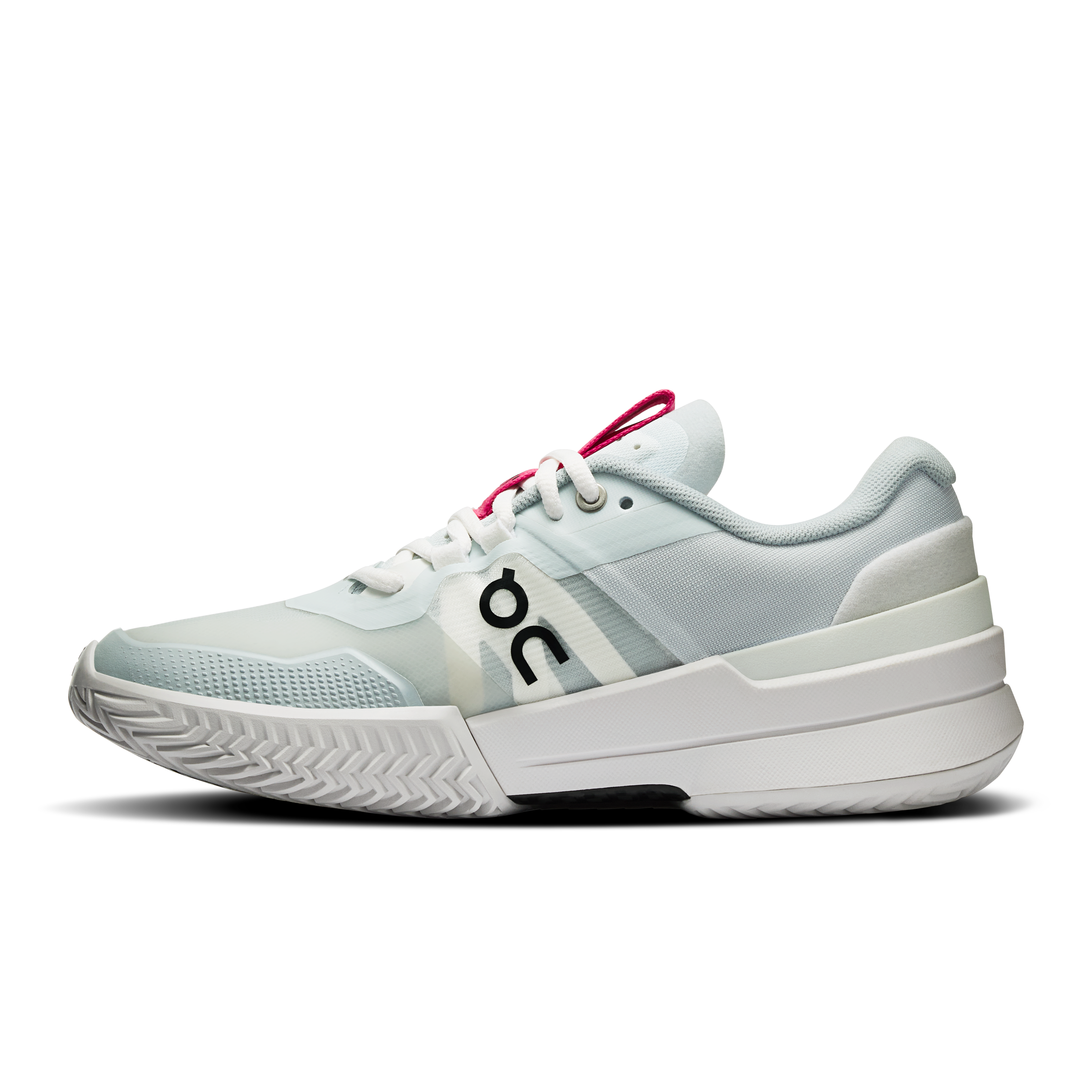 On THE ROGER Pro 2 Arctic & Pink Women Tennis Shoes