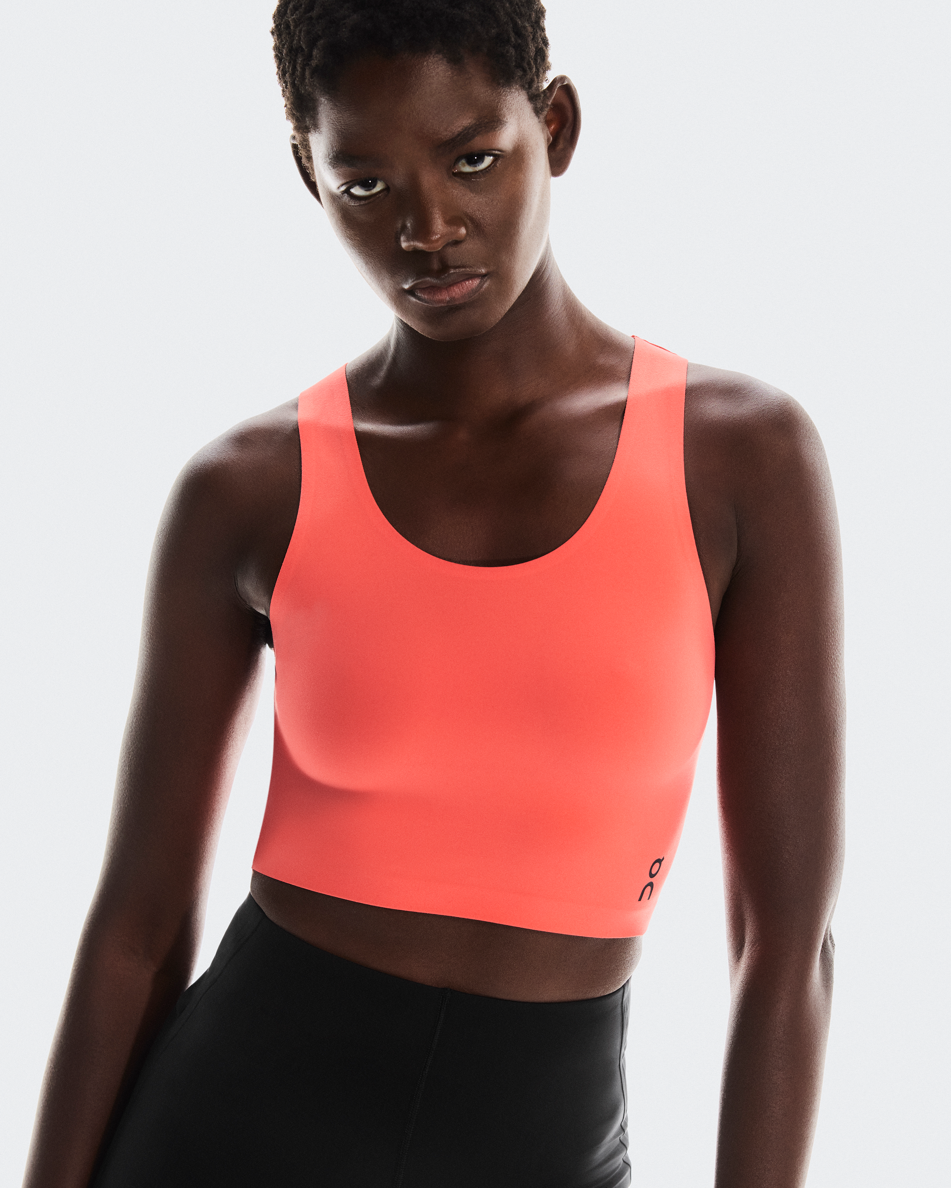 Studio Open Back CropWomen / Coral / L