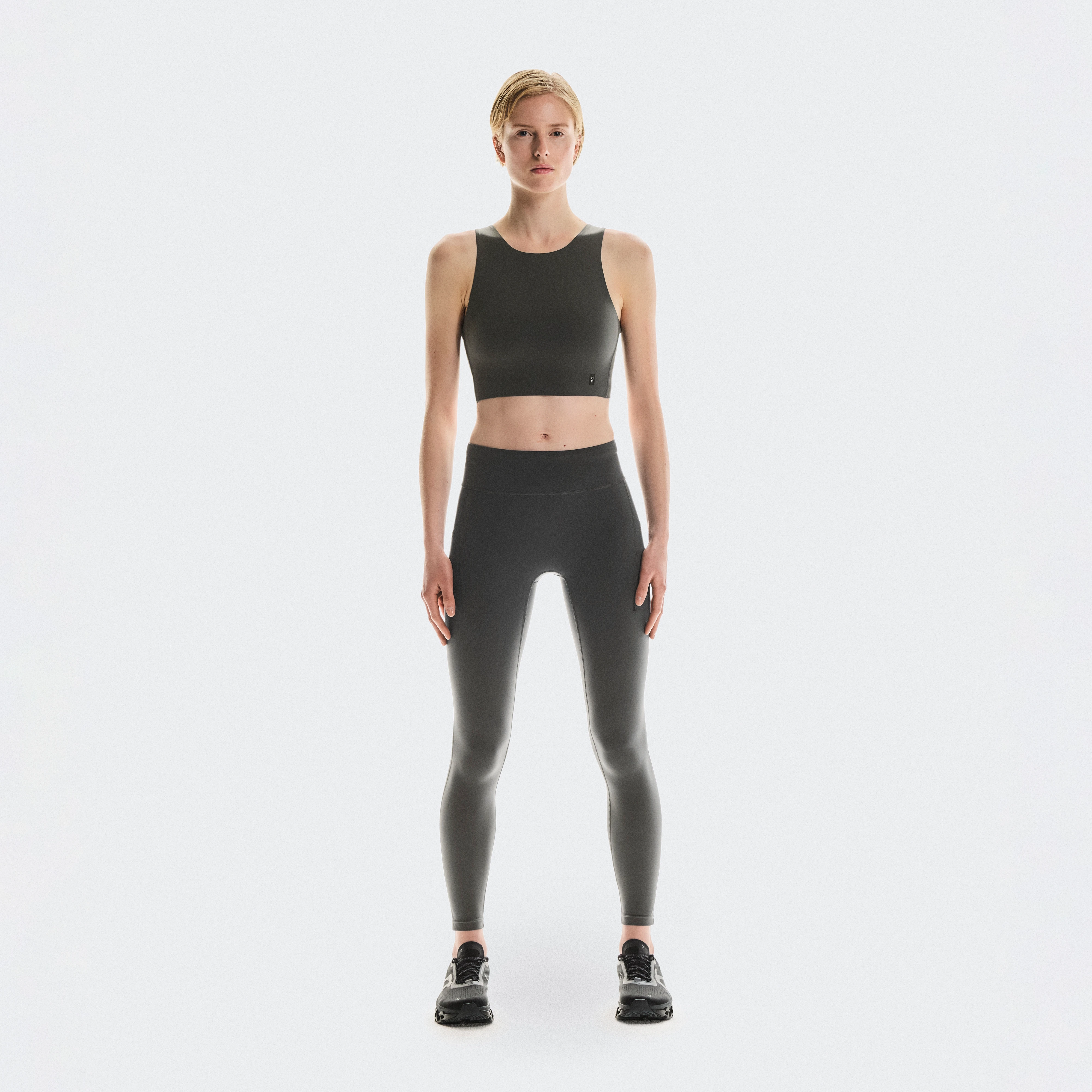 On Performance Tights Grey Women Women – Road running, On DryTec™, pockets Tights