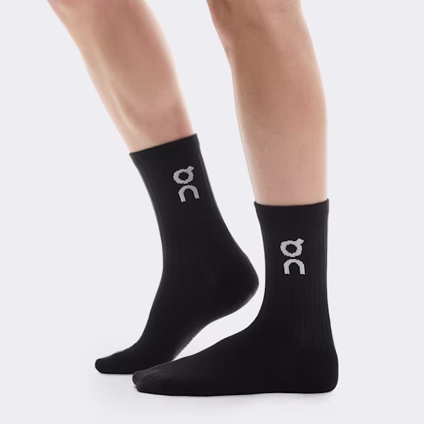Logo Sock High 3P in Black