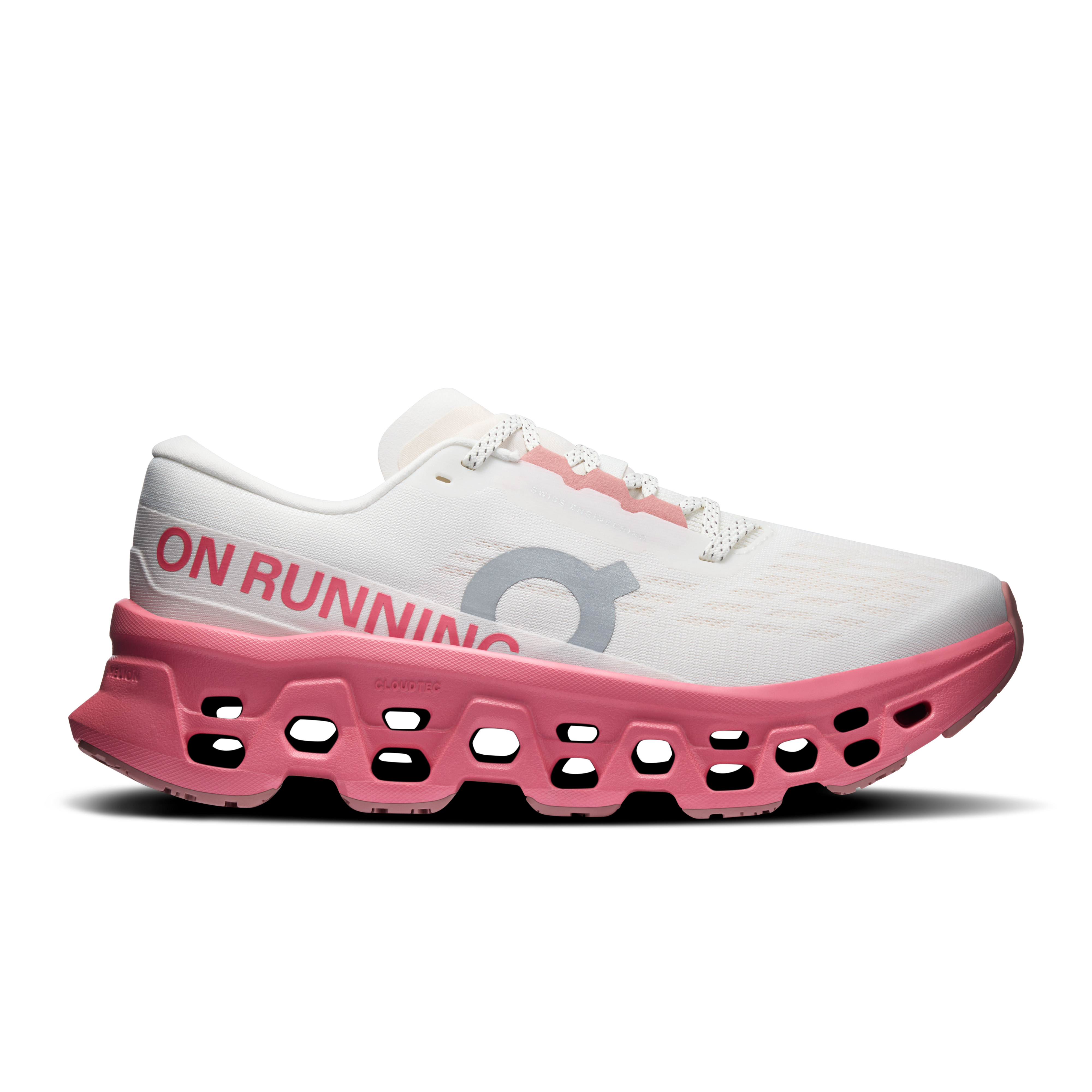 Cloudmonster 3 Road Running Shoe in Ivory/Camellia