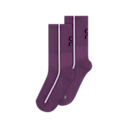 Court Sock High in Cassis/White