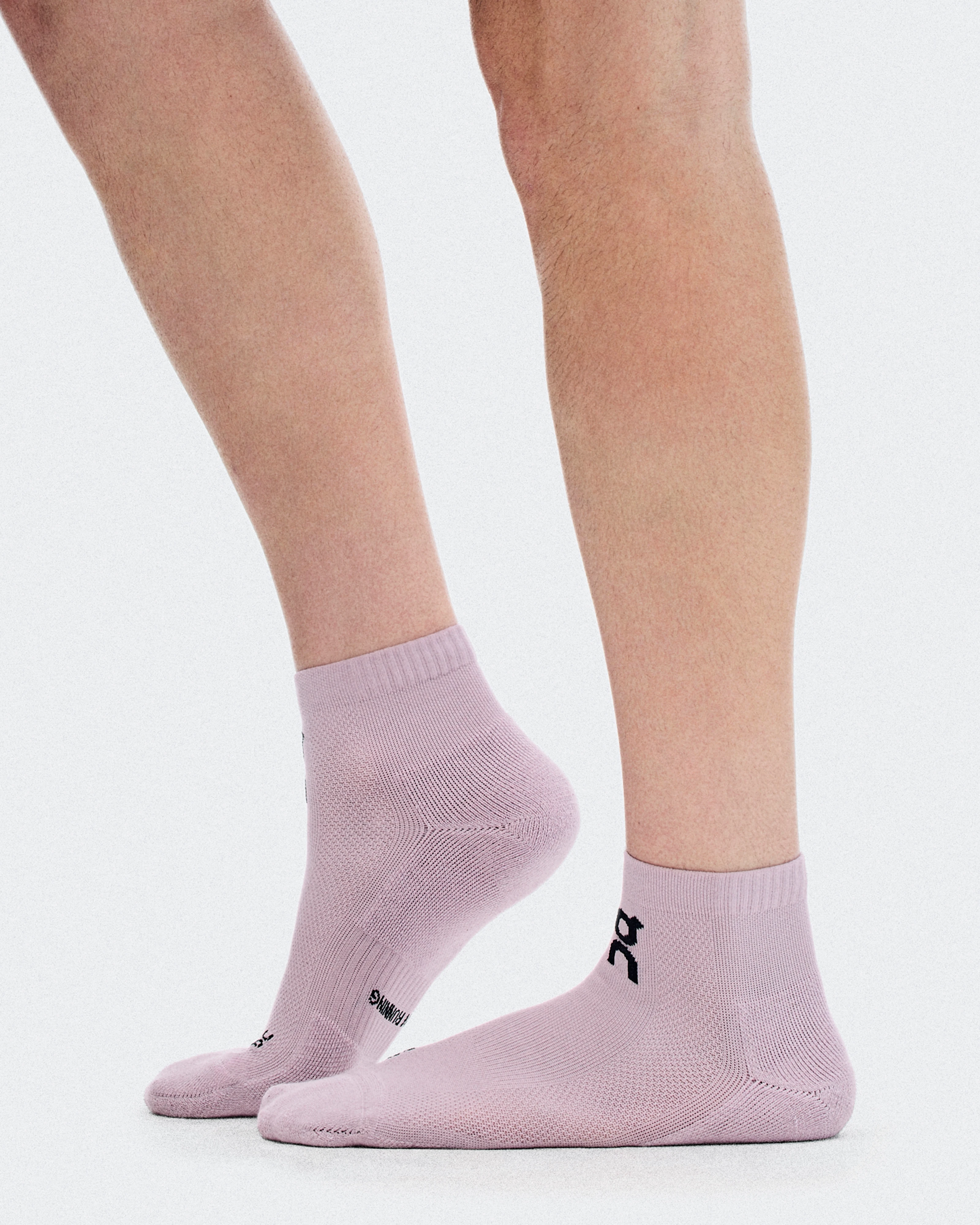 On Core Run Sock Mid 2P Foxglove & Mallow Unisex Calcetines