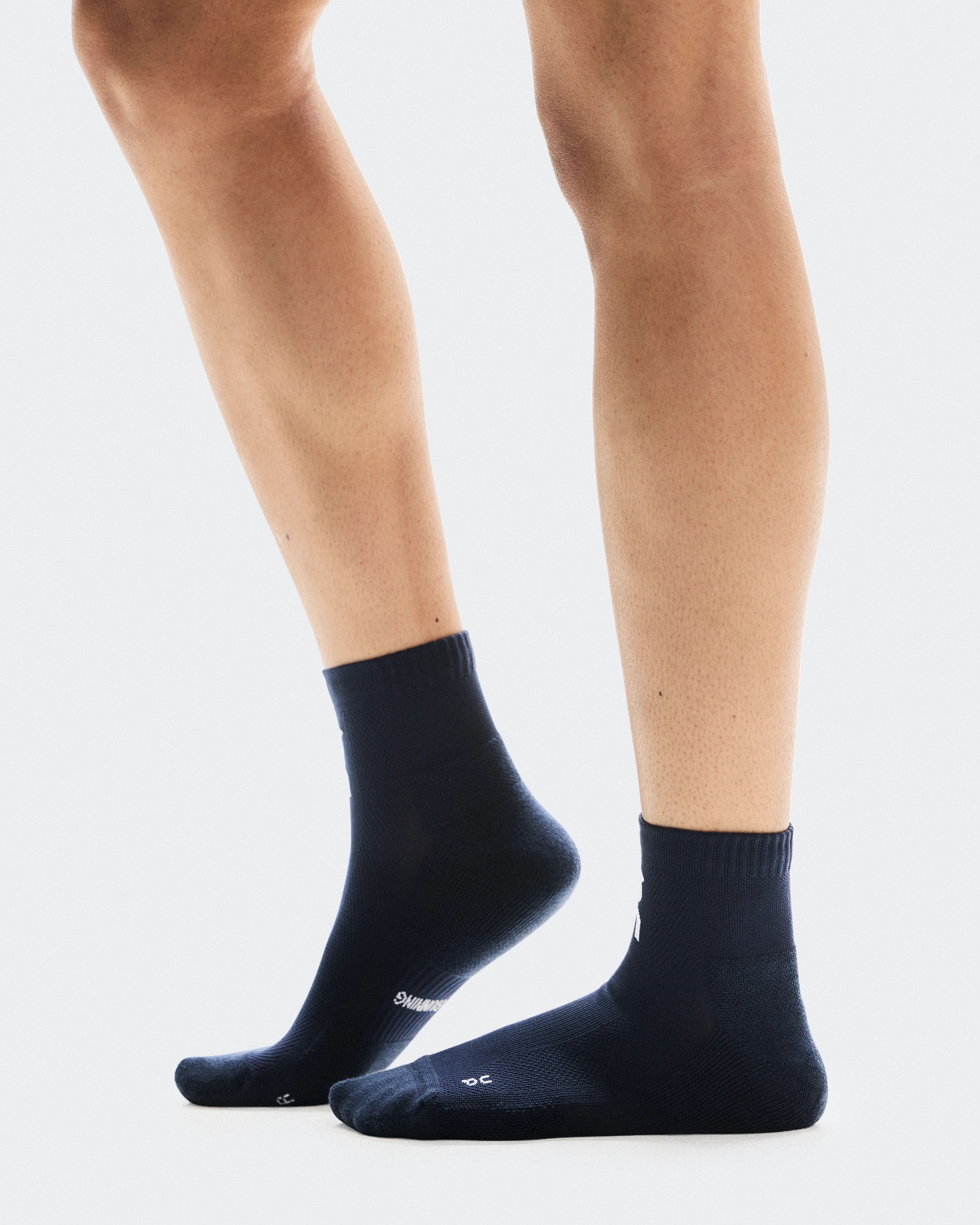 On Core Run Sock Mid 2P Navy Unisex Socks