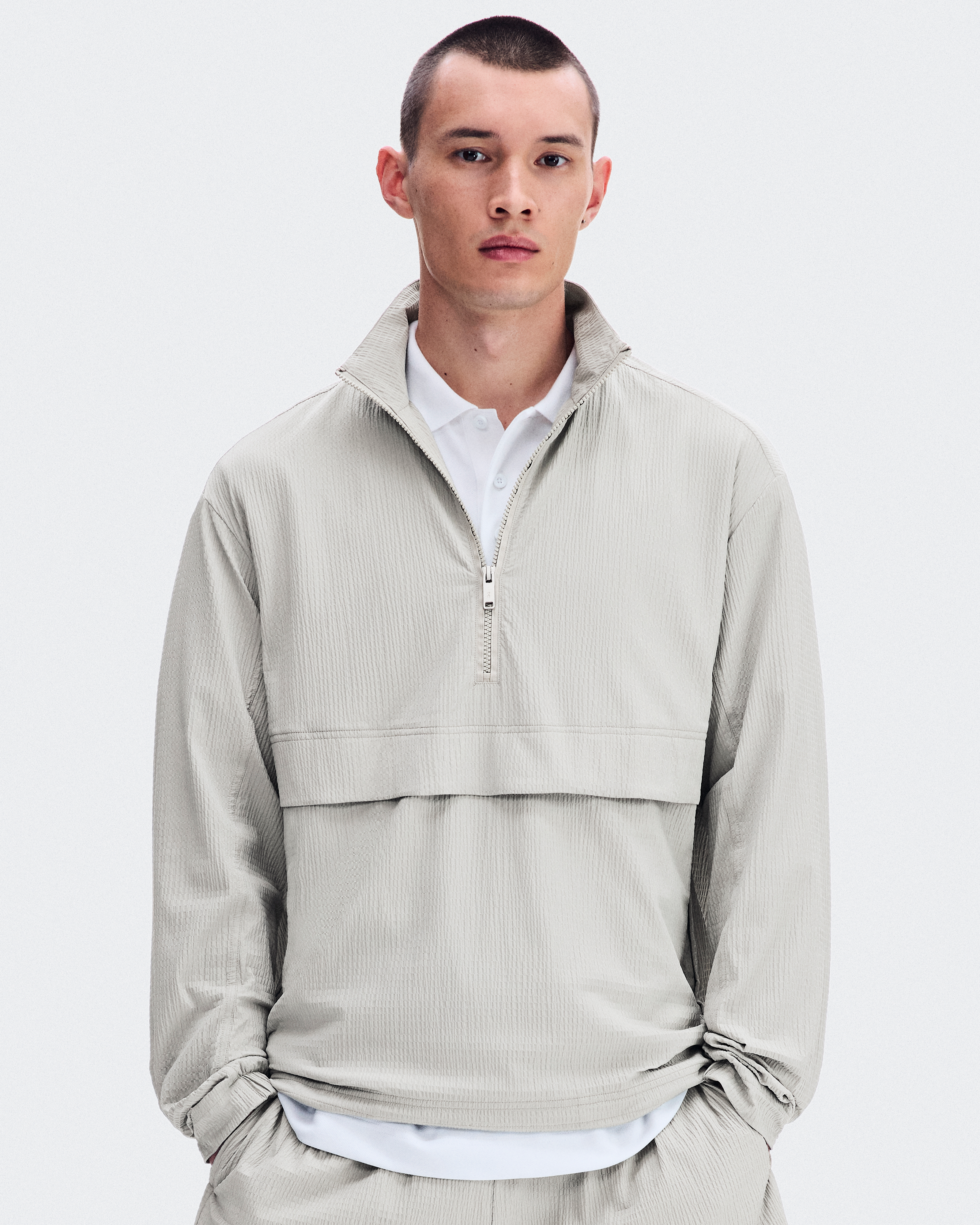 Courtside 1/2 Zip EazeMen / Brume / L