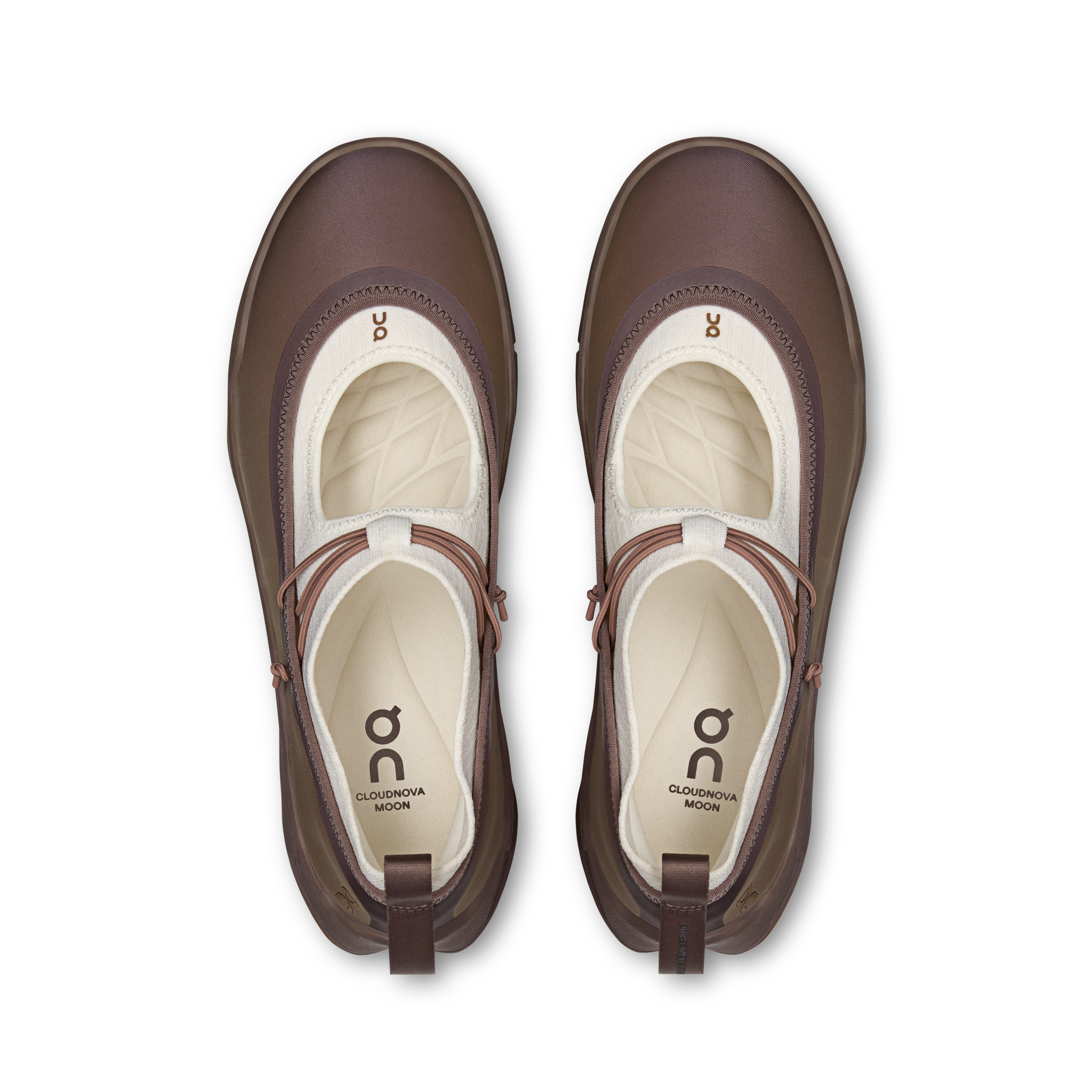 On Cloudnova Moon Mary Jane Clove & Ivory Women Active life Shoes