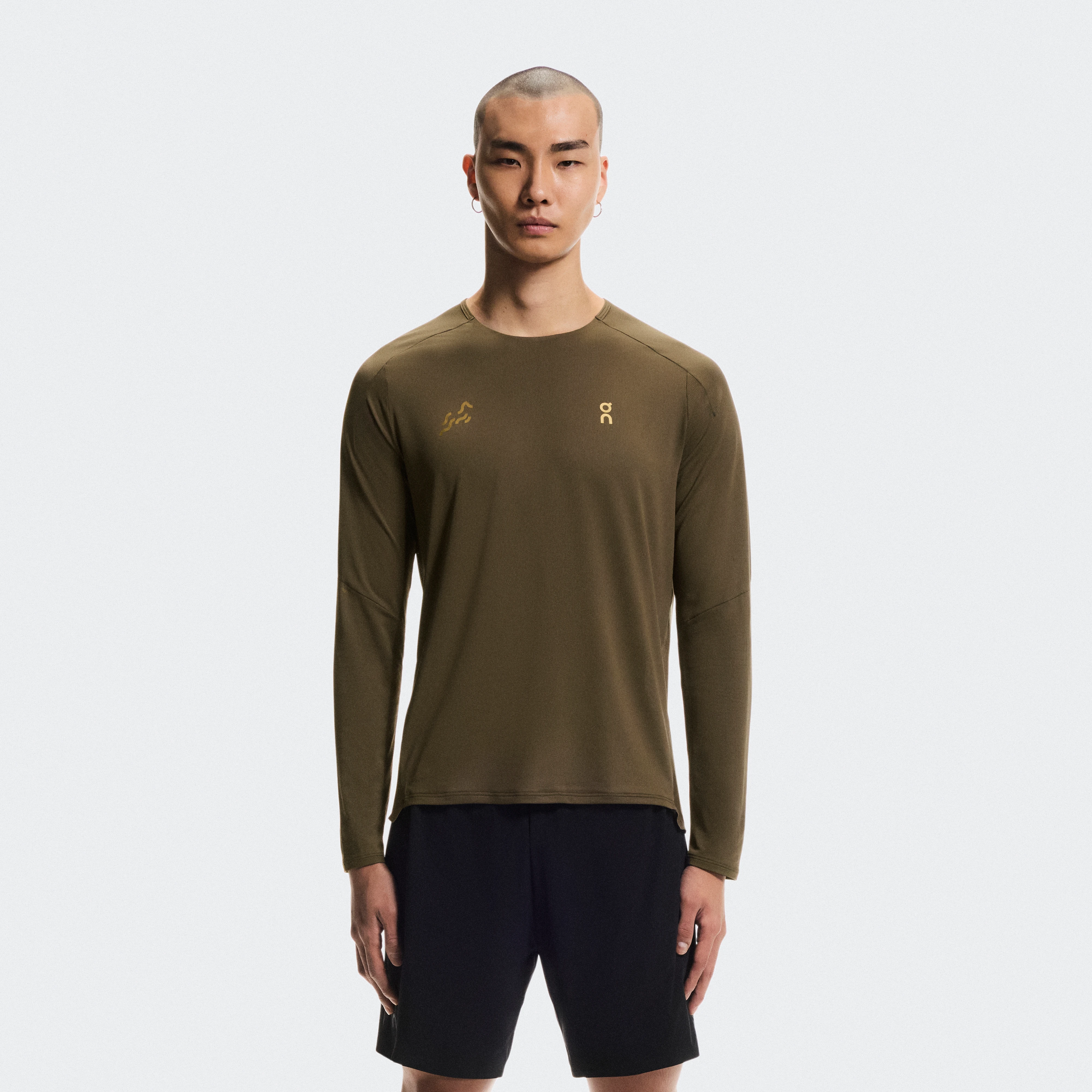 On Performance Long-T Year of the Horse Marrone Uomo Uomo – Corsa Maglie e magliette