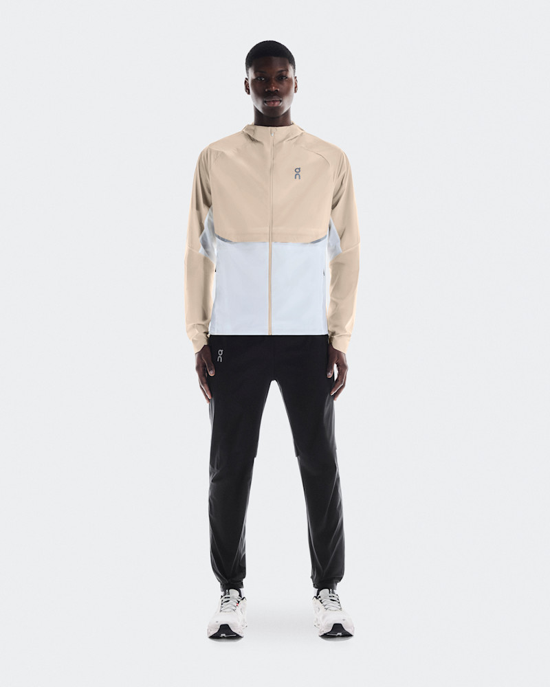 On Men's Core Jacket in Sand/White, Size: Small, Polyamide Polyester