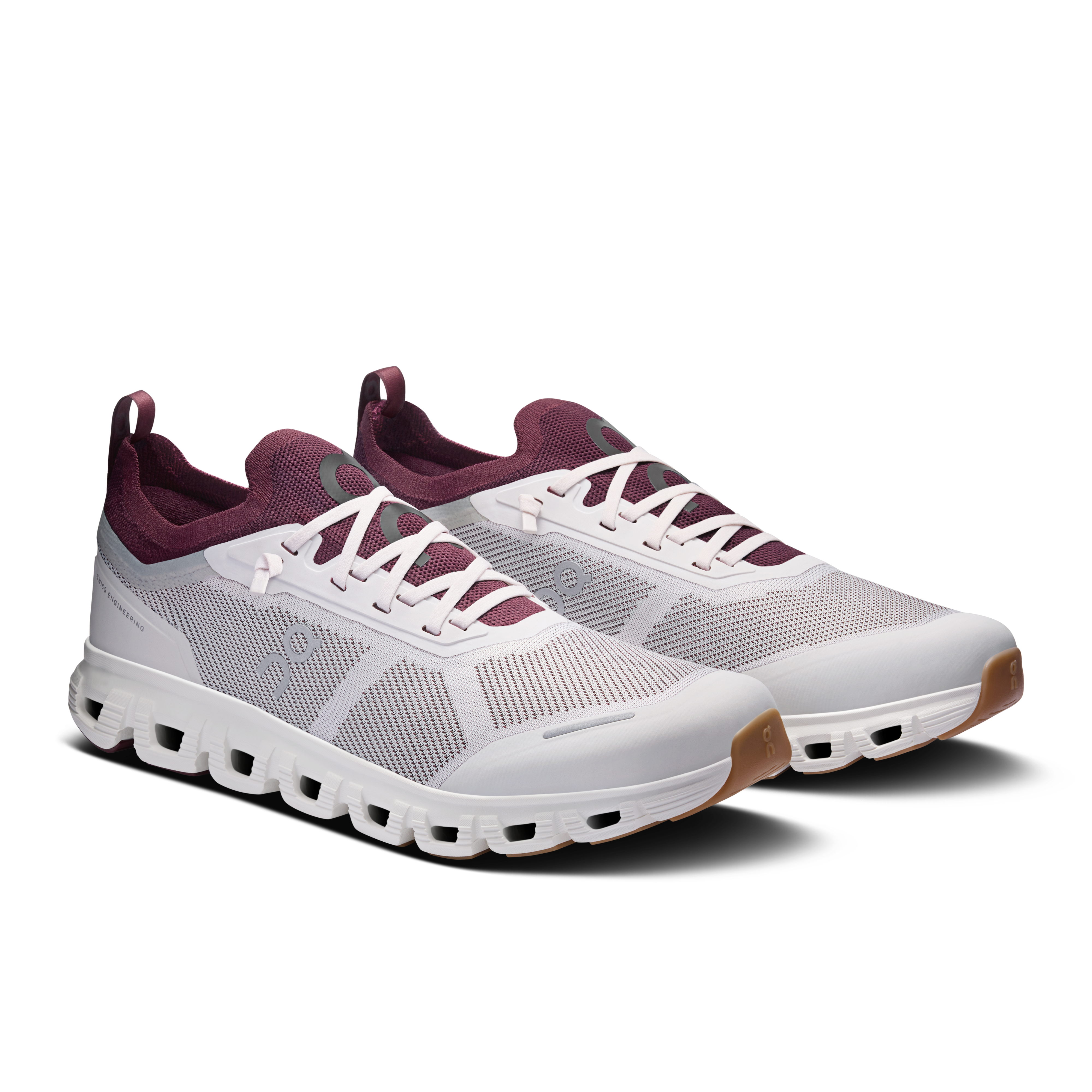 On Cloud 6 Versa Silver & Maroon Uomo Vita attiva Scarpe