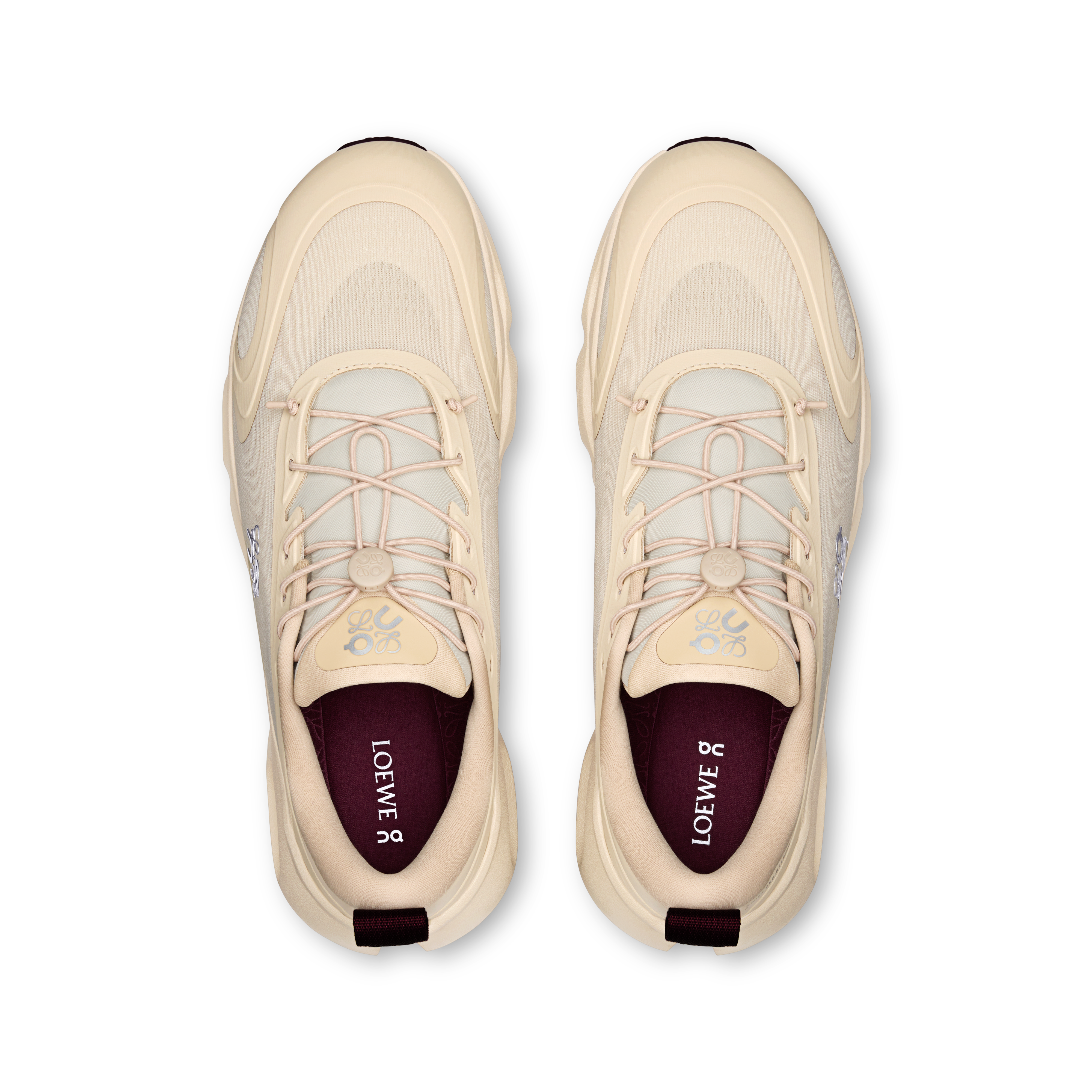 On Cloudsolo LOEWE Sand & Burgundy Women Active life Shoes