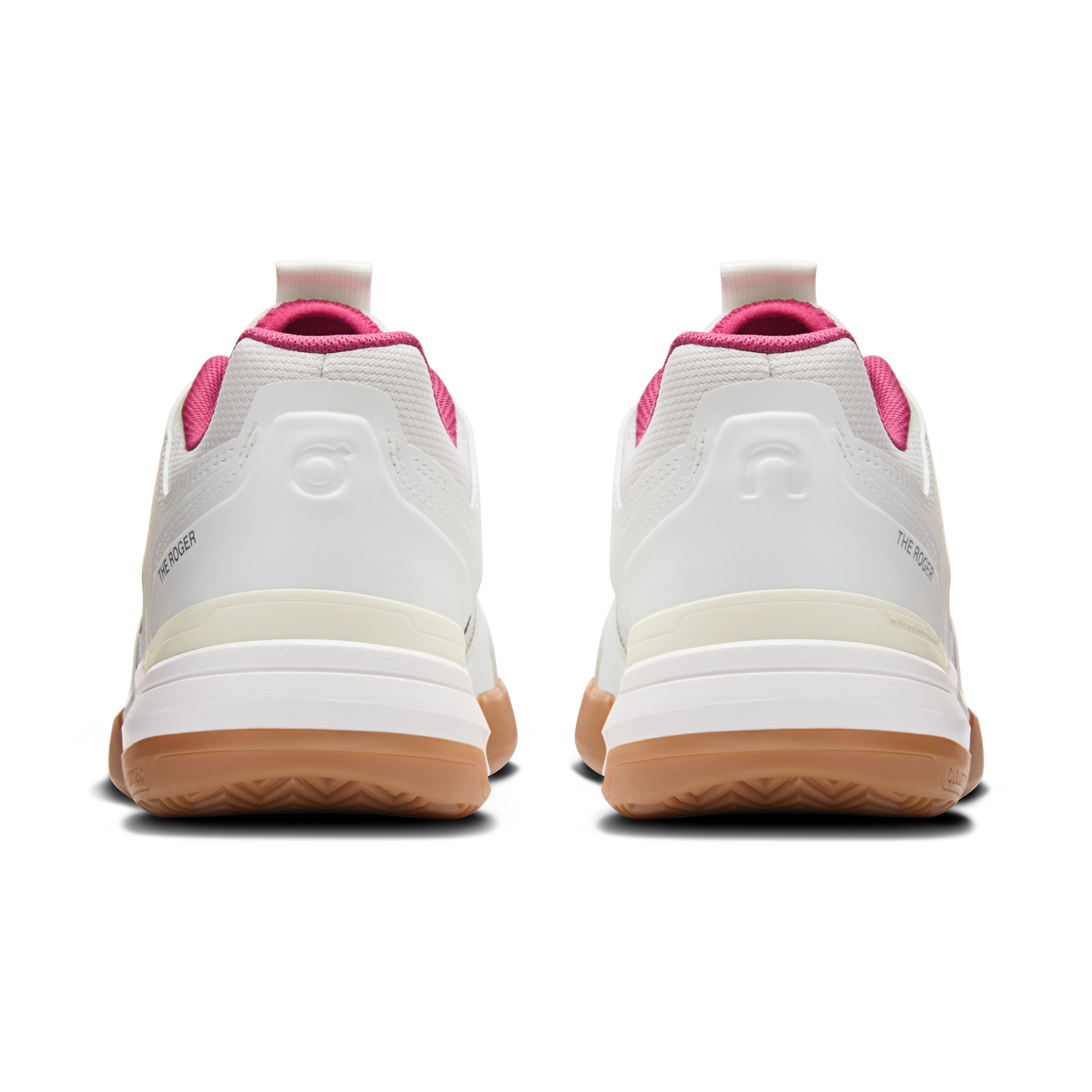 On THE ROGER Clubhouse Pro Ivory & Grenadine Women Tennis Shoes