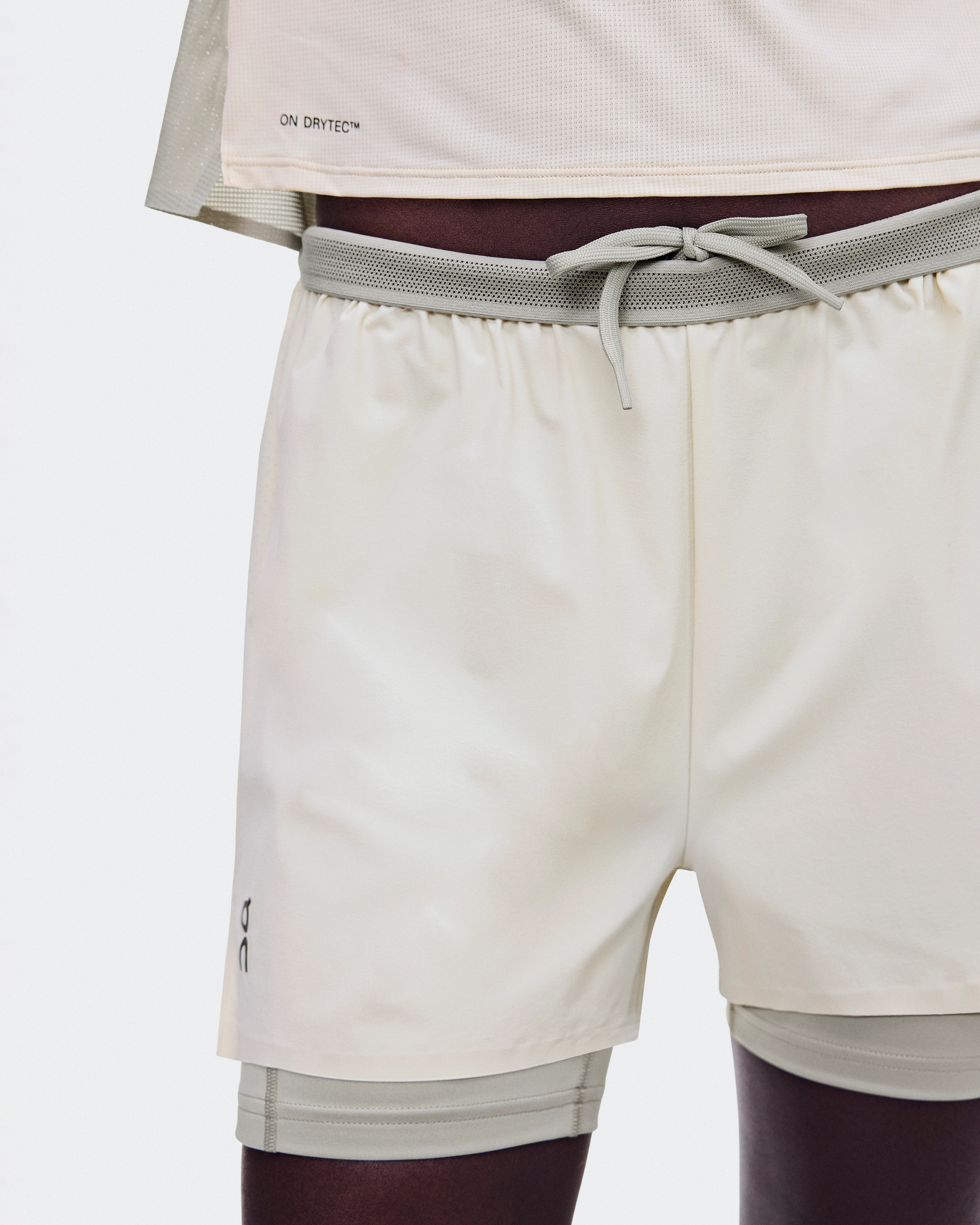 On 3" Performance 2/1 Shorts Hare & Brume Women Shorts