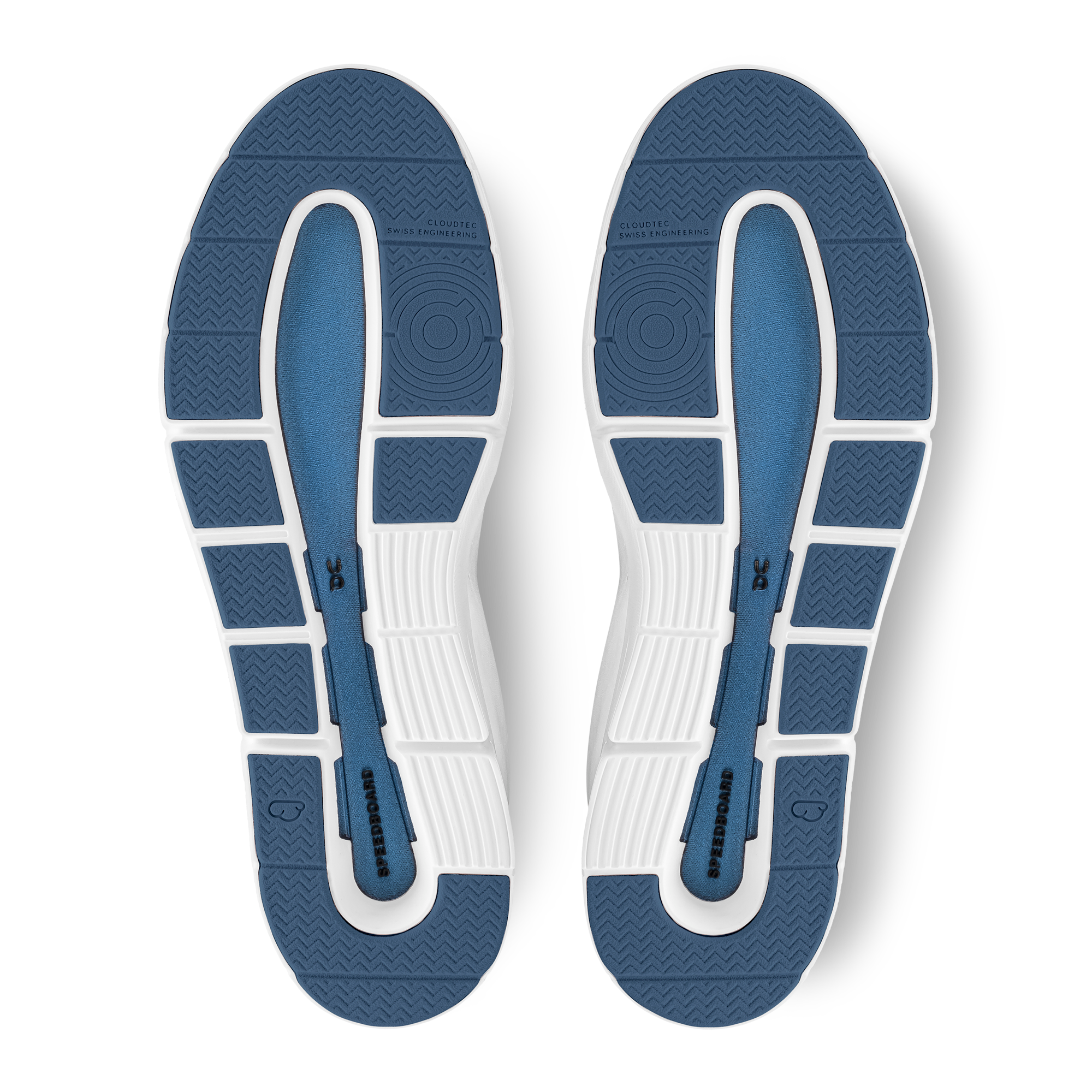 On THE ROGER Advantage White & Cobalt Men Active life Shoes