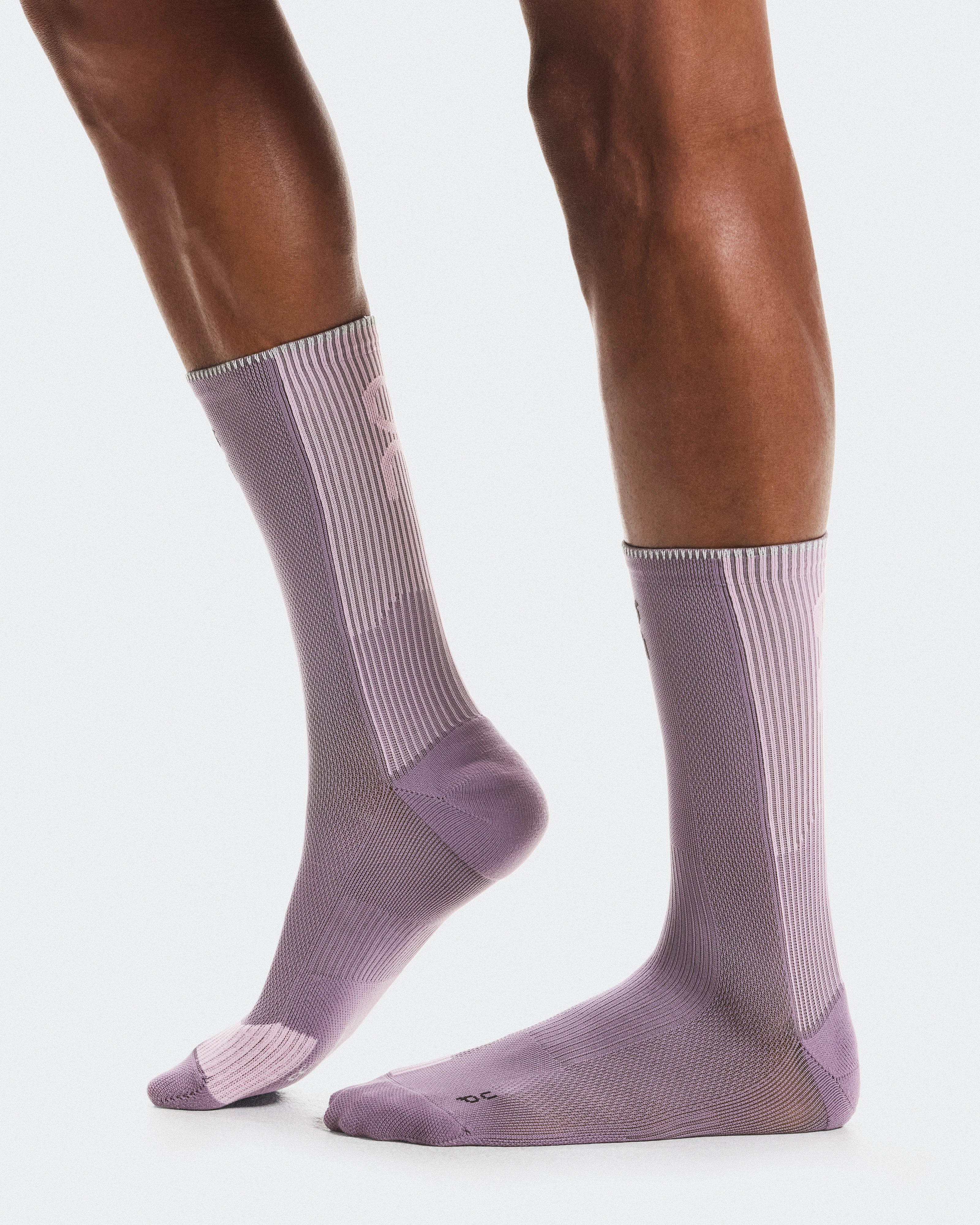 On Performance Run Sock High Dewberry & Sakura Unisex Calzini