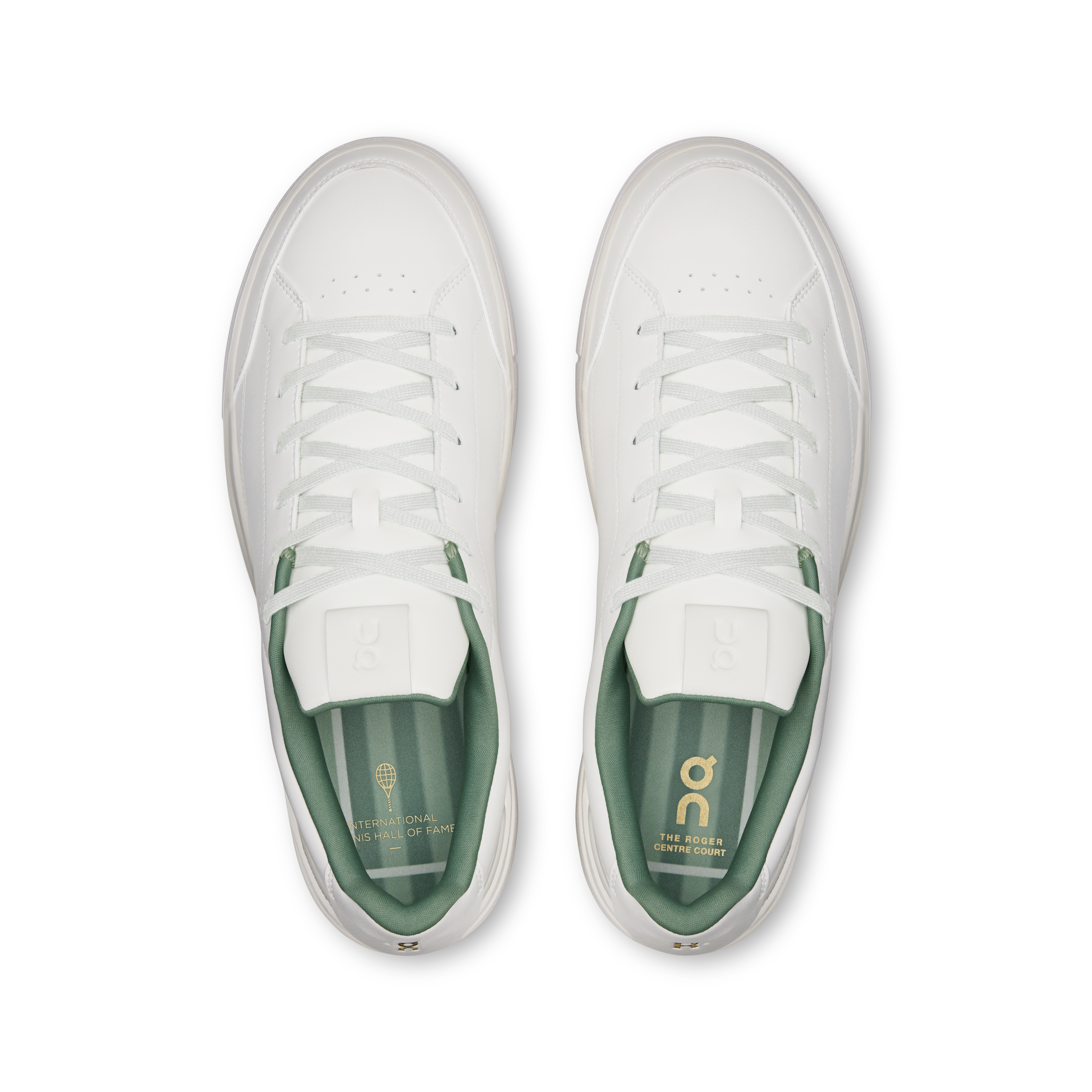 On THE ROGER Centre Court Ivory & Fern Men Active life Shoes