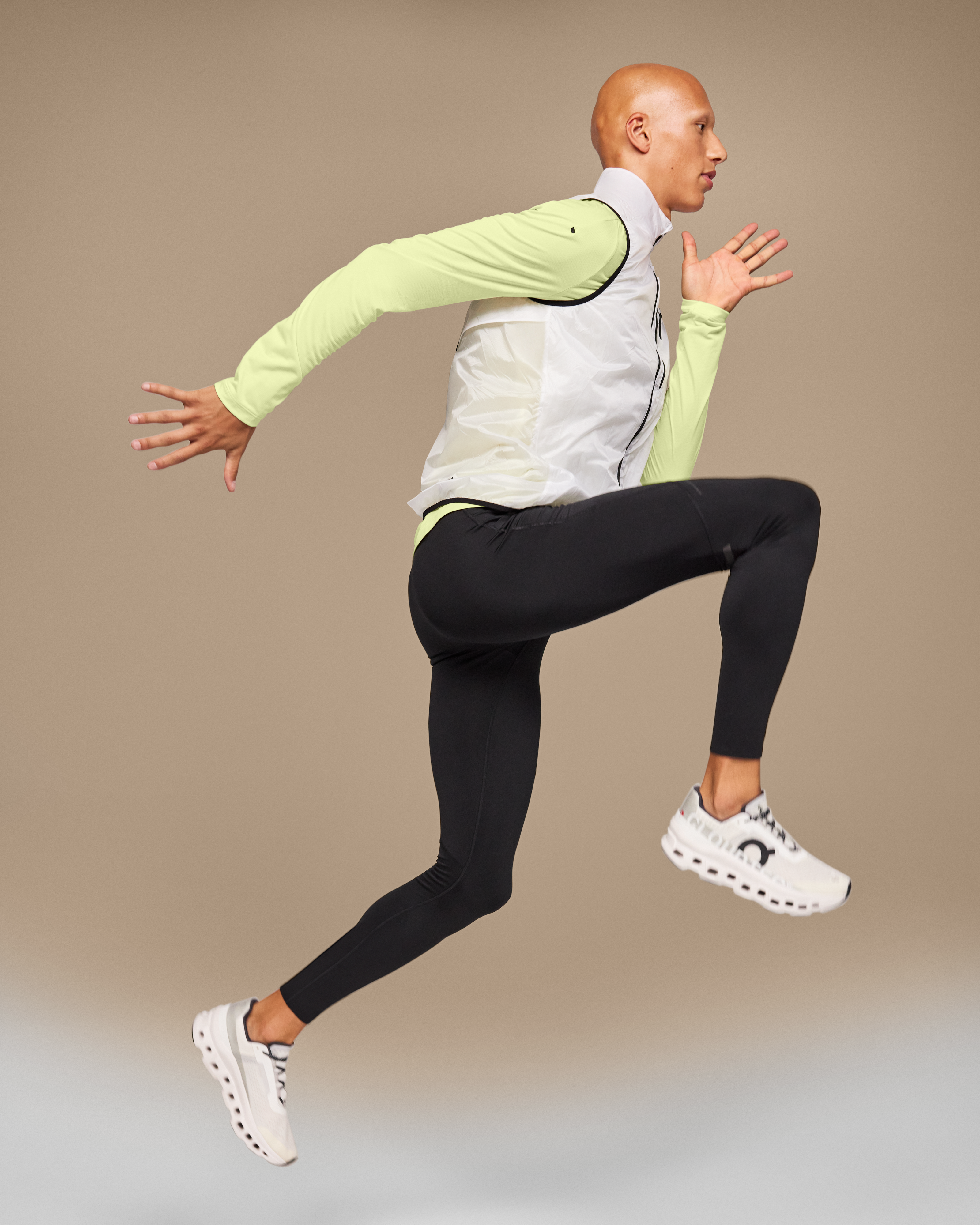 Mens On Running black Performance Workout Leggings