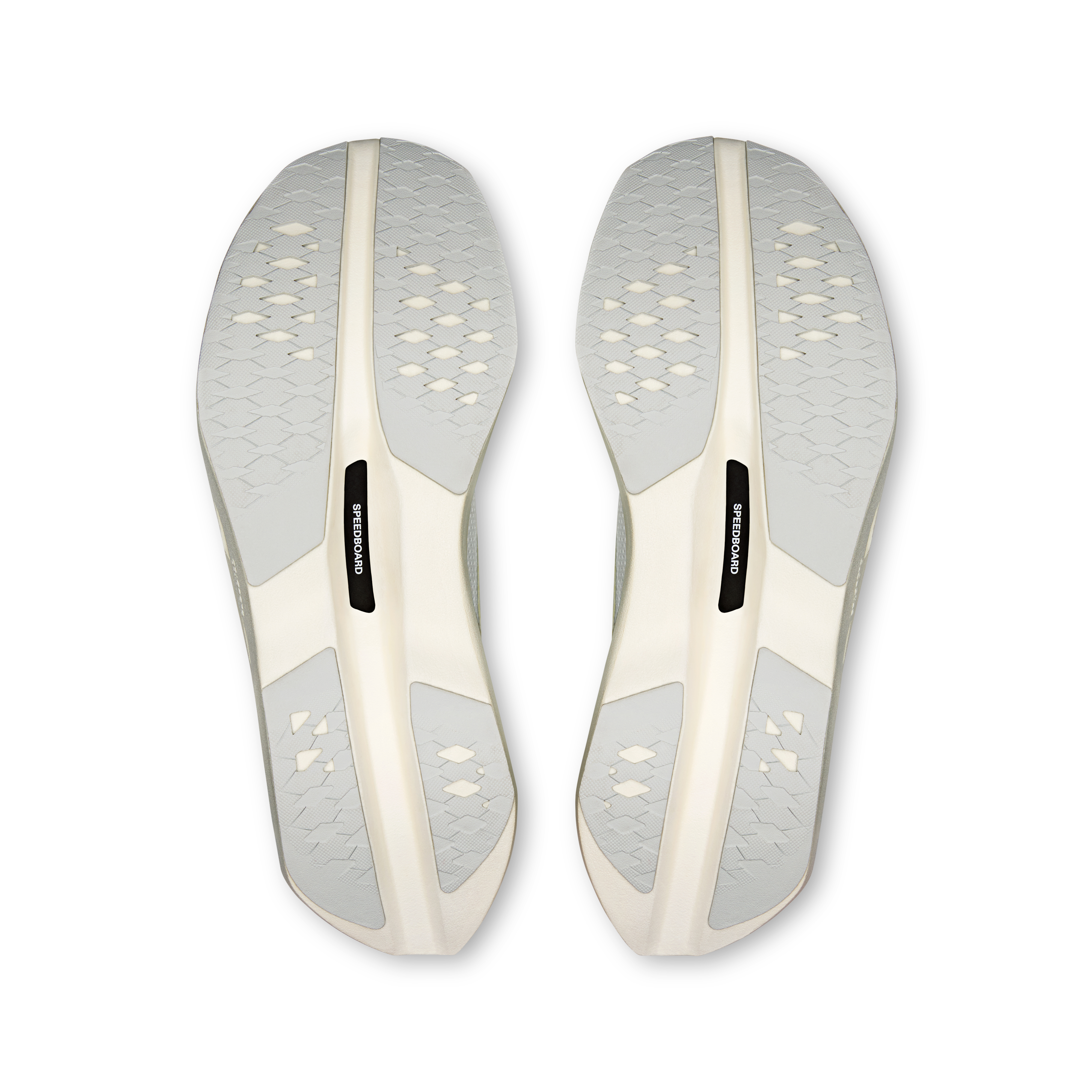 On Cloudboom Volt PAF White & Gale Frauen Strassenlauf Schuhe