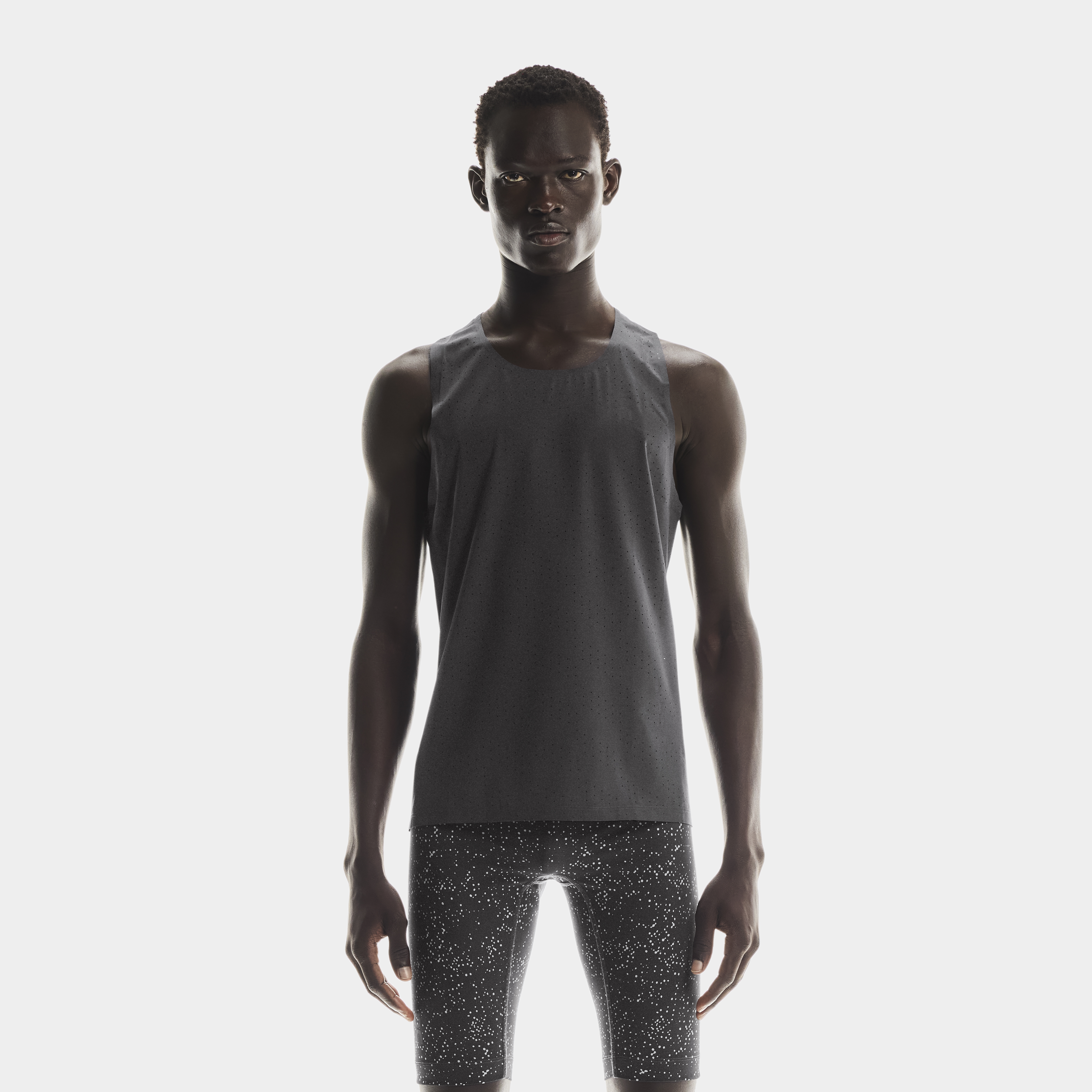 On ランニングシャツ　ブラック　メンズ　XL 楽天市場】ランニングウエア メンズ 2点セット ランニングシャツ