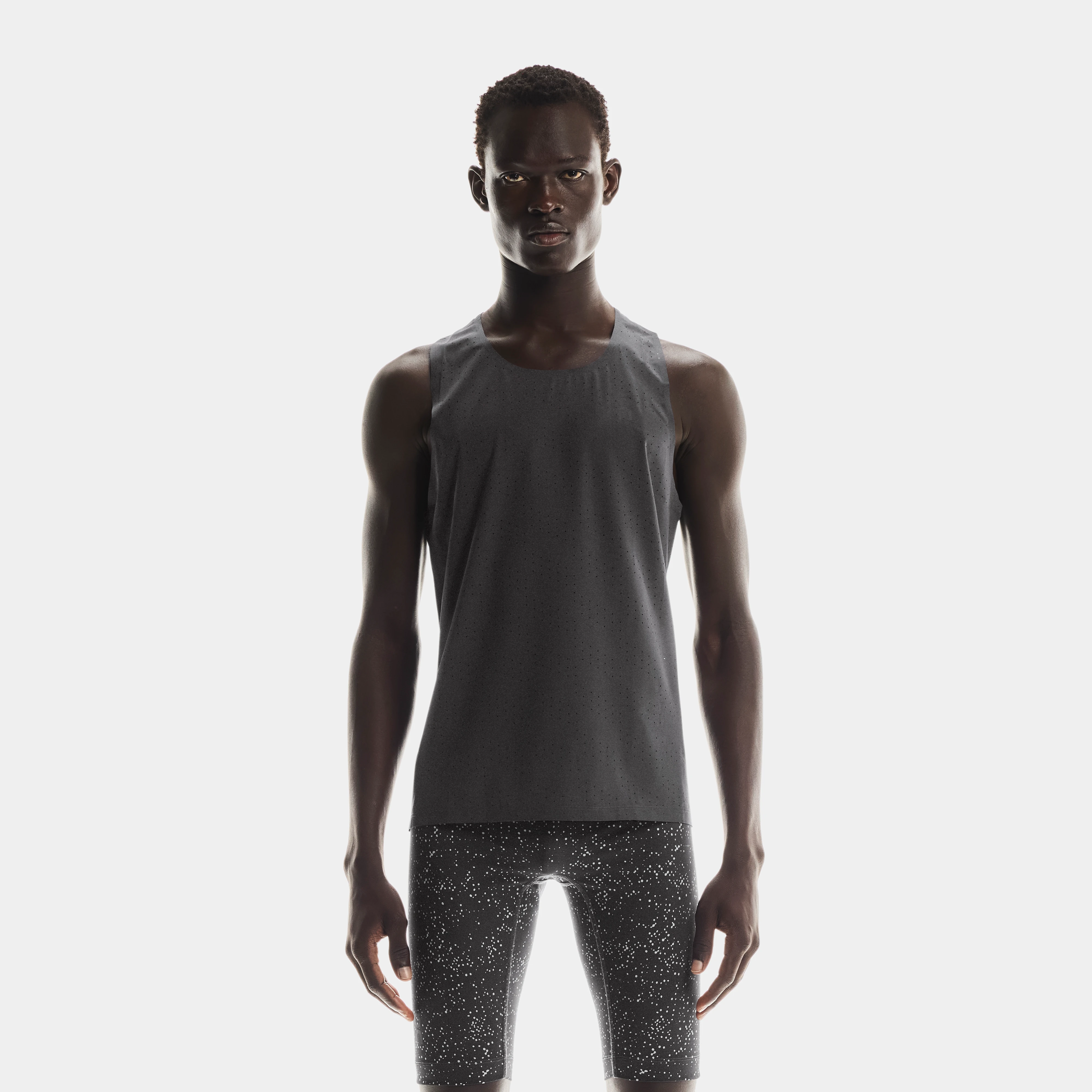 On Race Singlet Grey Men Men – Race day, ultralight, breathable Tops and t-shirts