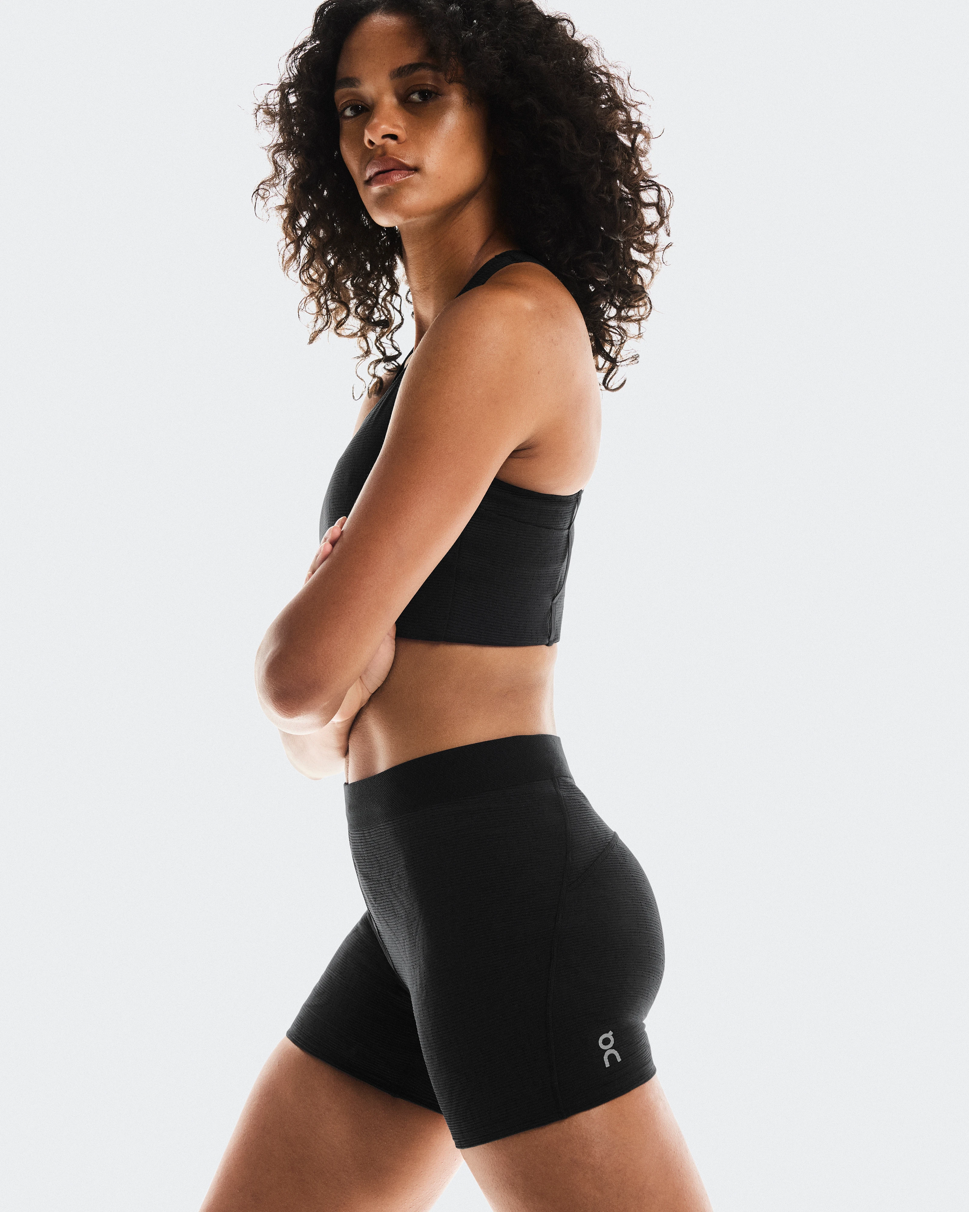 On Pace Tights Short Black Women Tights