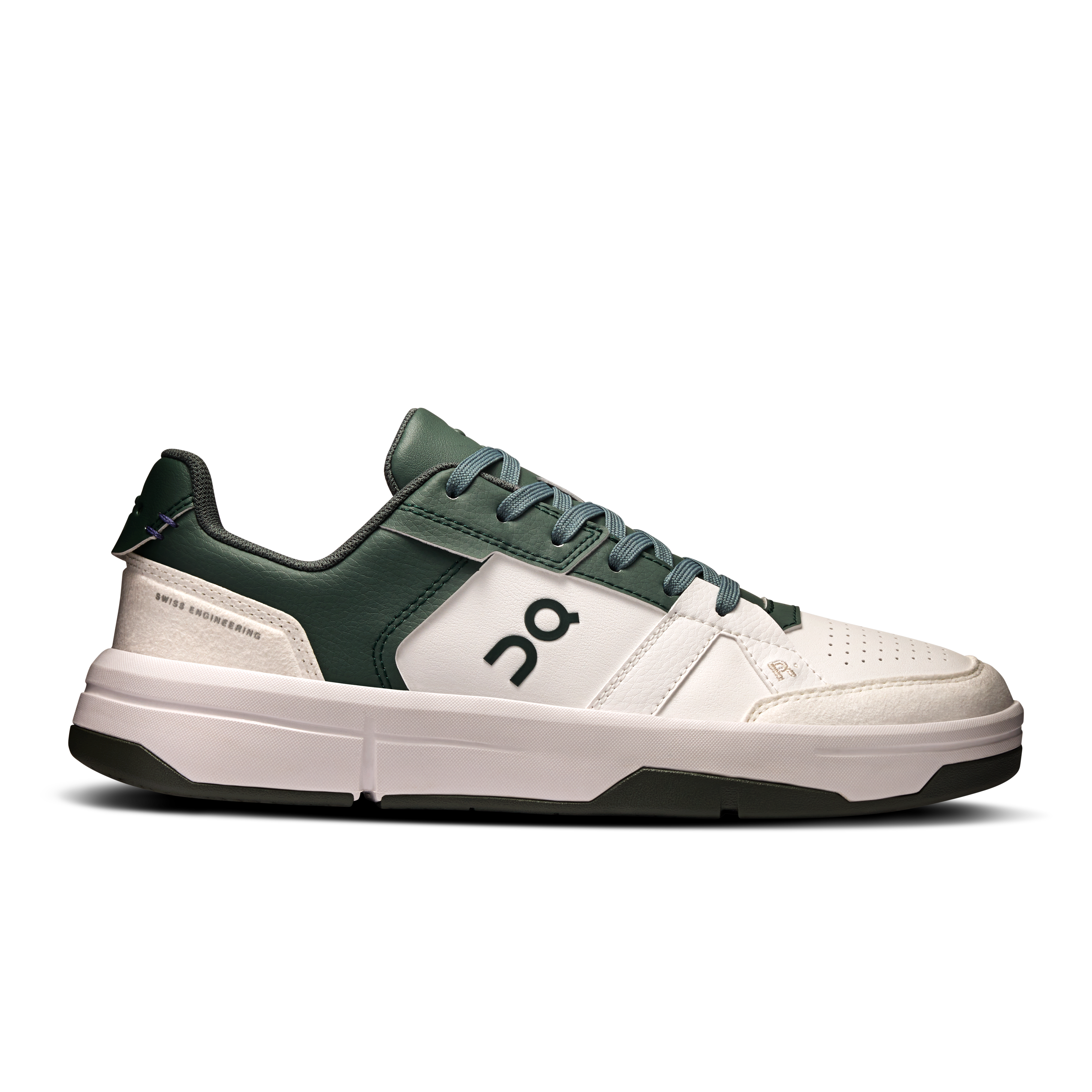 On THE ROGER Clubhouse White & Olive Women Tennis Shoes
