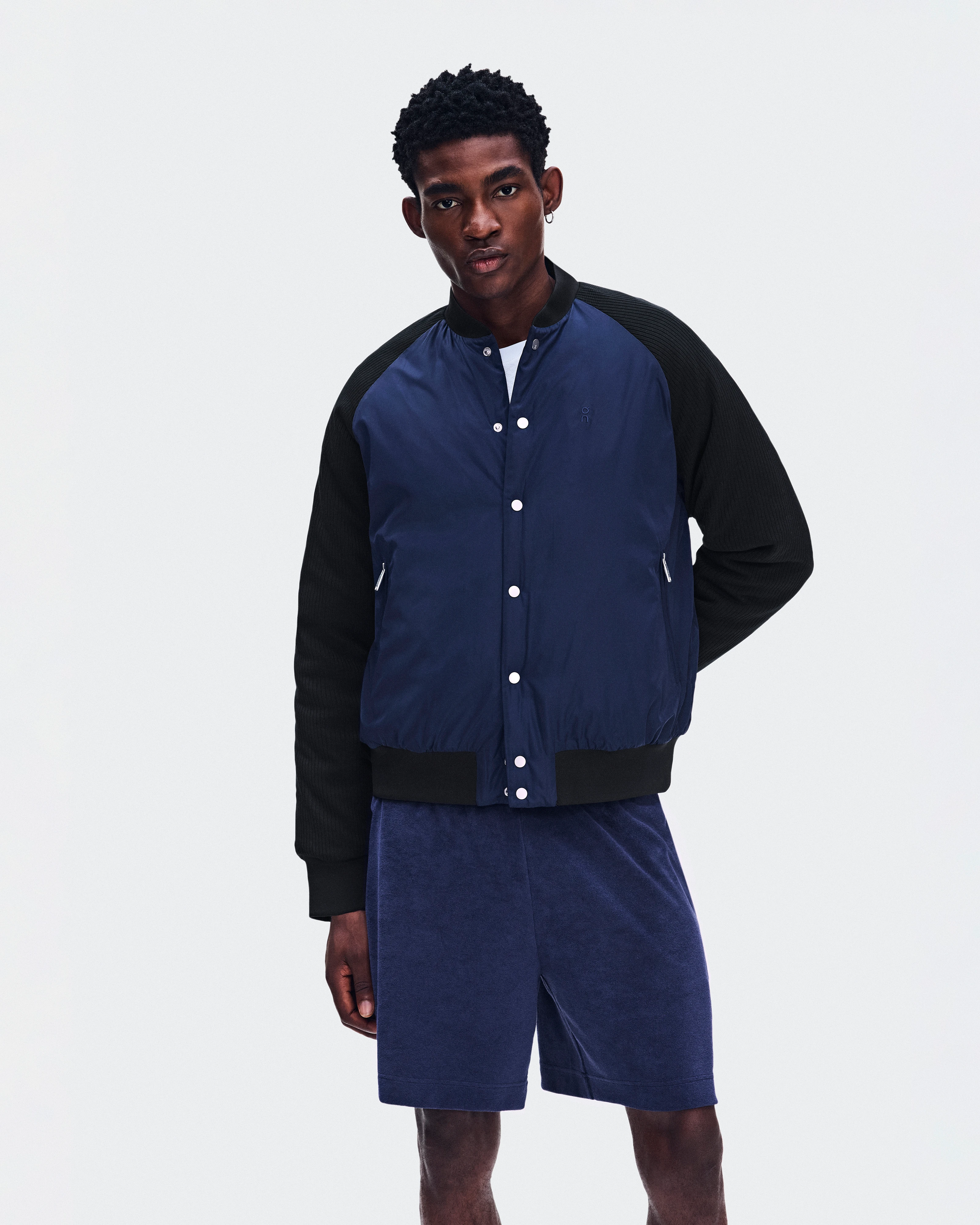 On Courtside Bomber Inkwell & Black Masculino Jaquetas