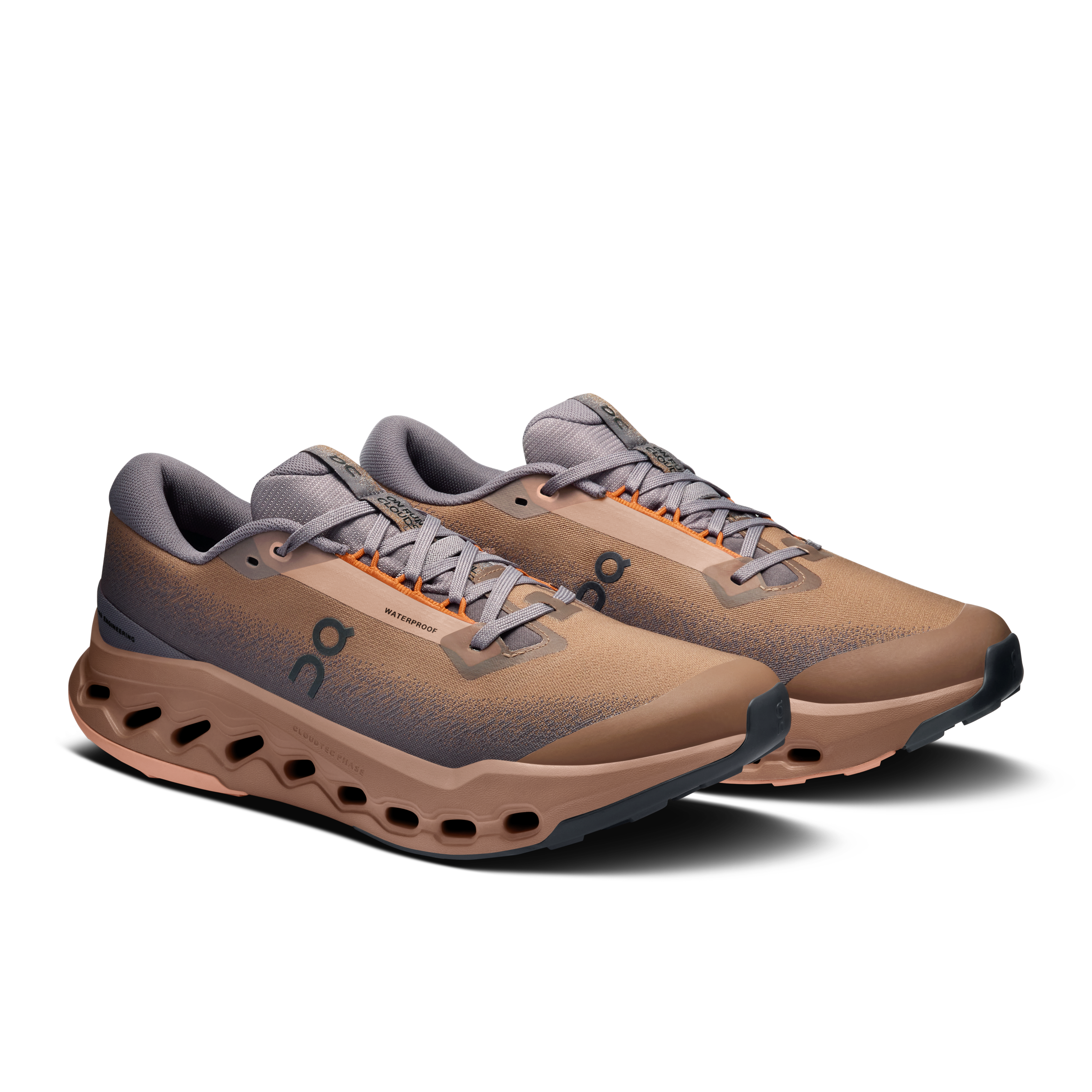 On Cloudsurfer Trail 2 Waterproof Portobello & Pebble Men Trail running Shoes