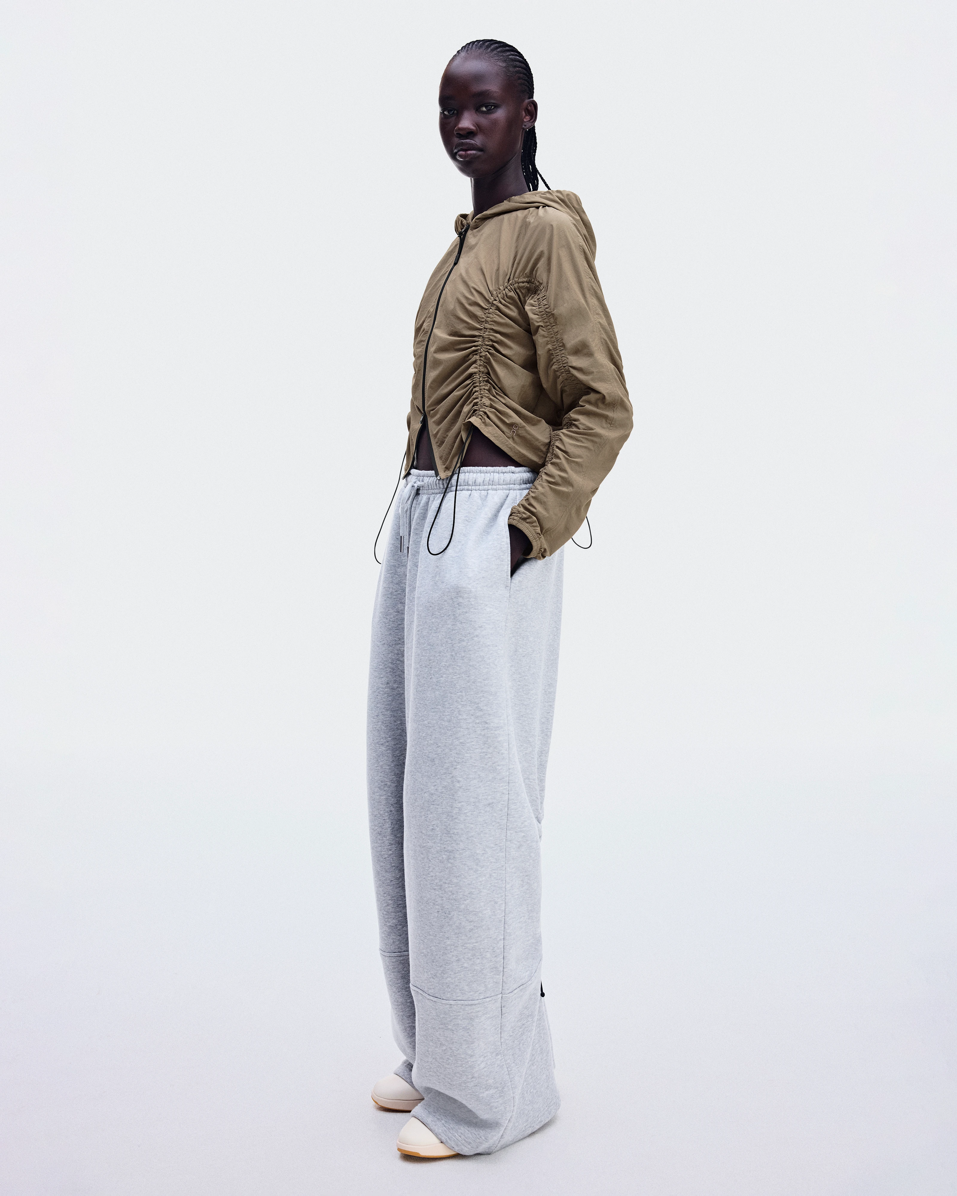 On Ruched Lightweight Jacket Lynx 여성 재킷