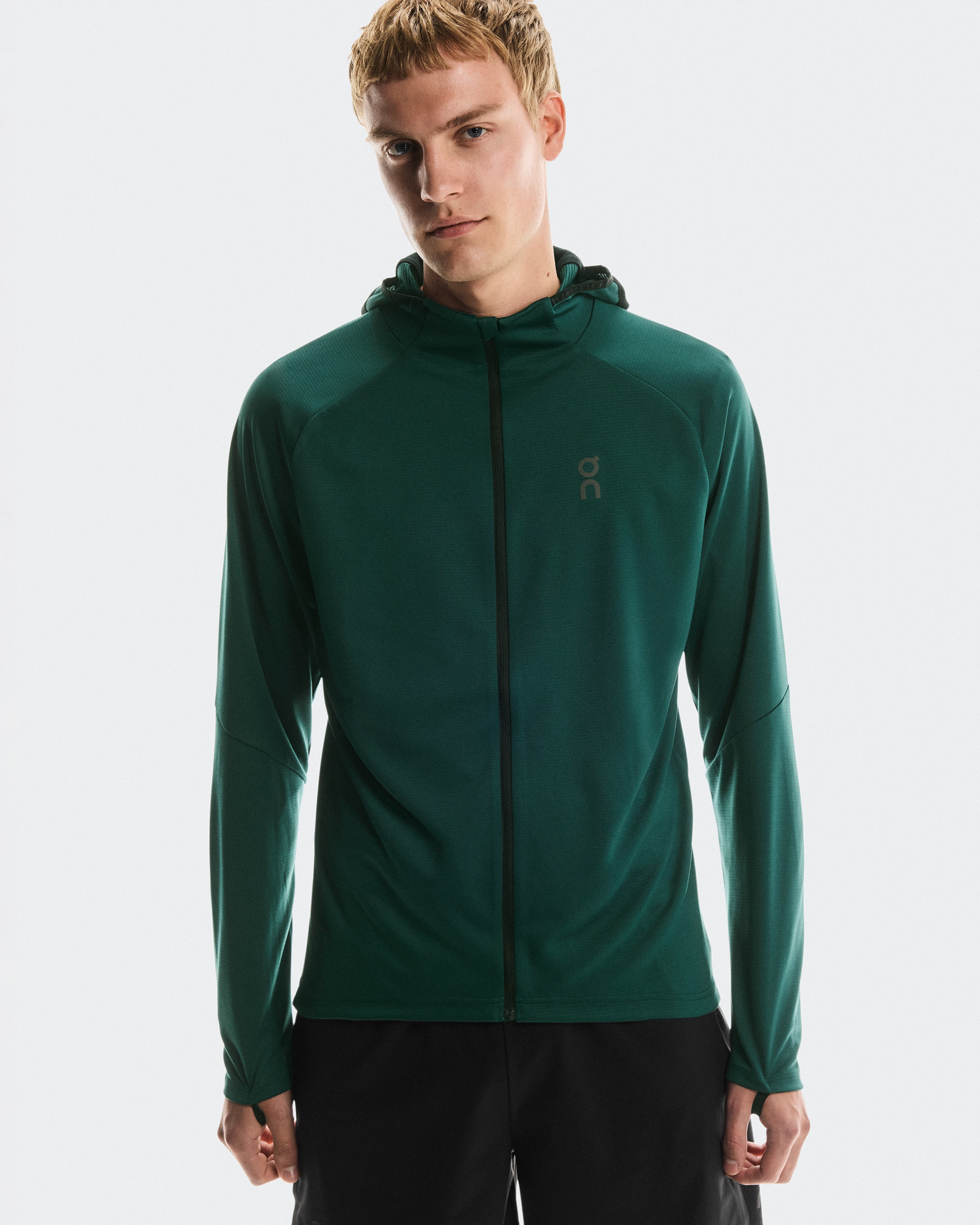 On Climate Zip Hoodie Spirulina Men Hoodies and sweatshirts