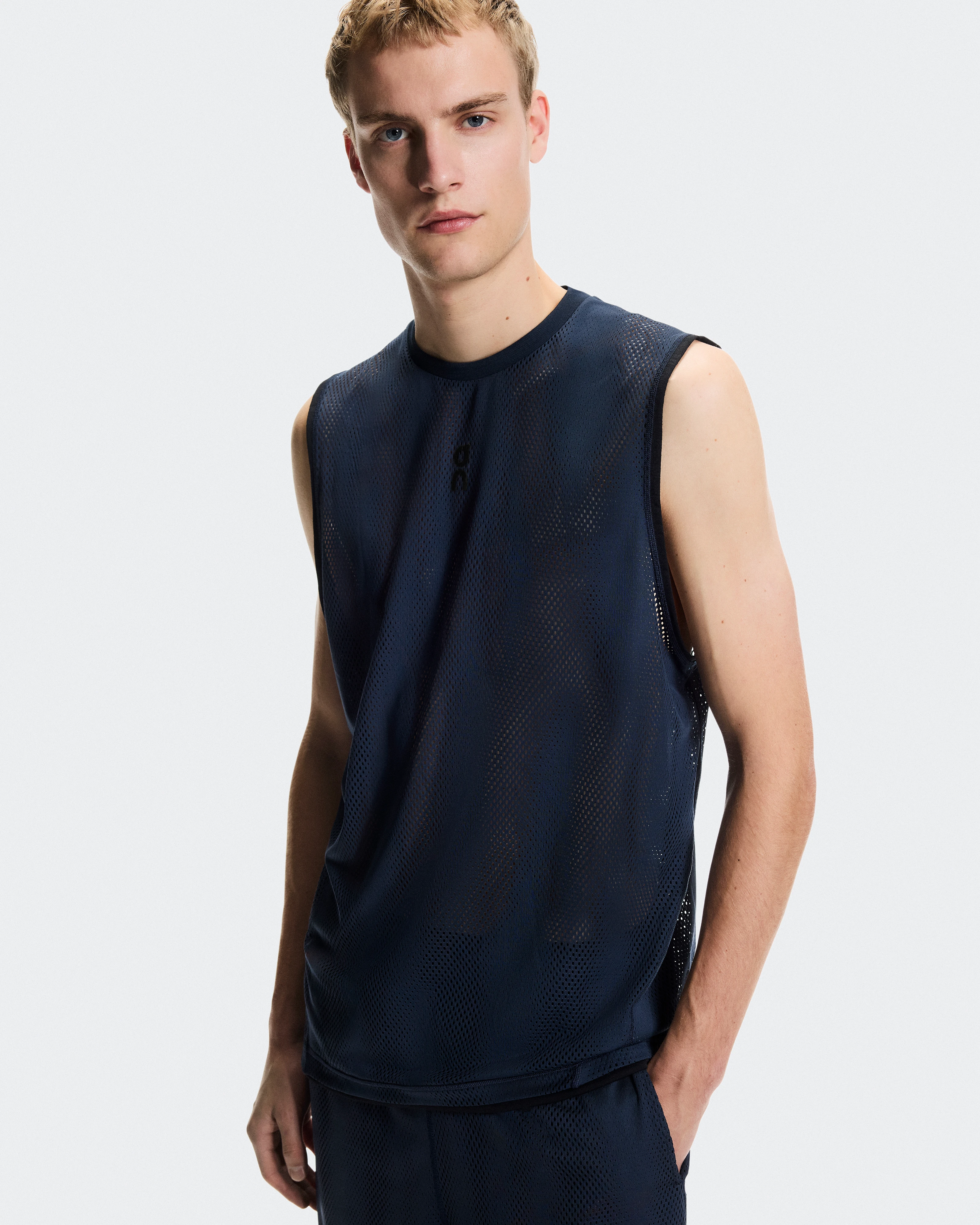 On Train Volt Tank Navy Men Tops and t-shirts