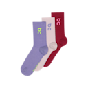 Logo Sock High 3P in Orchid/Comet