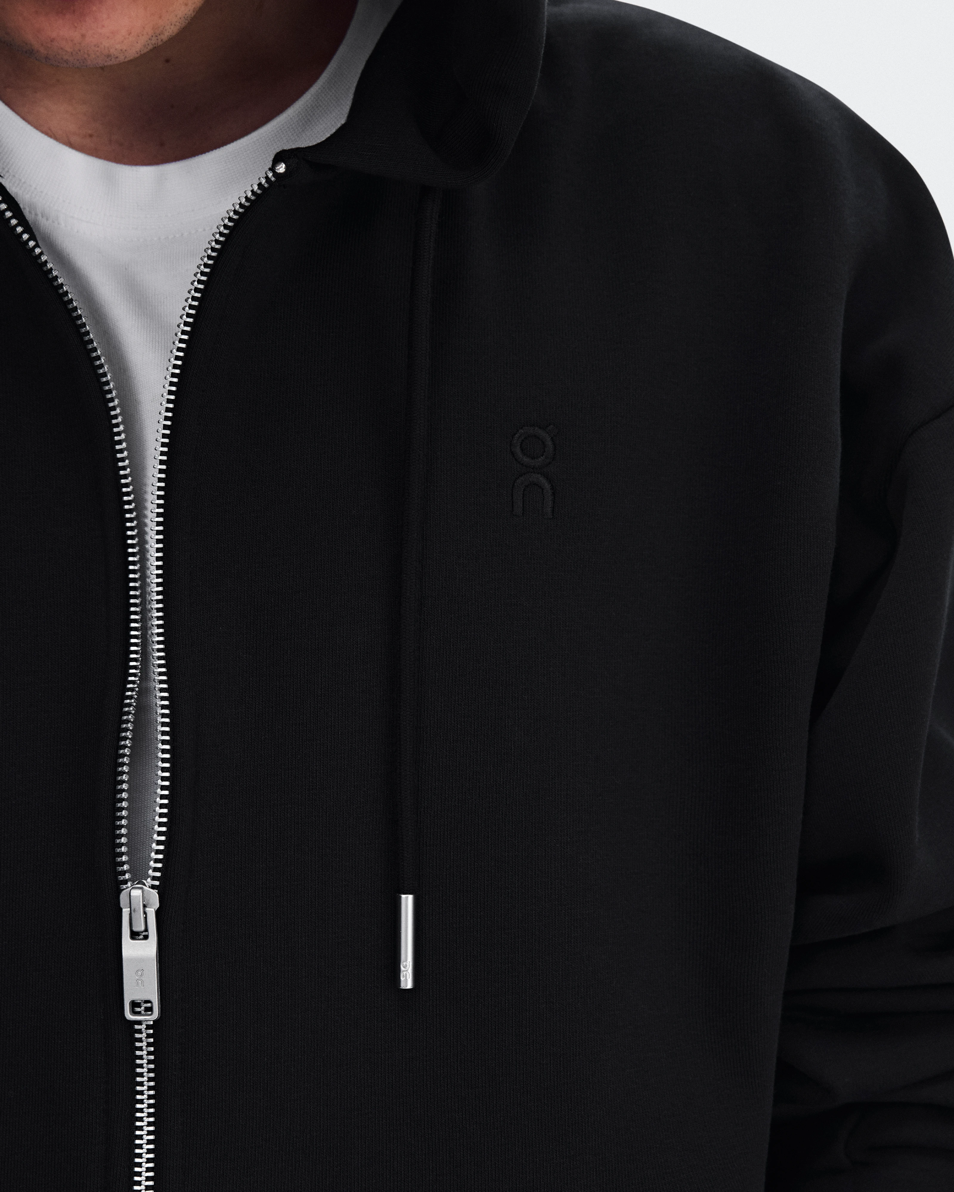 On Club Collective Full Zip Runner Black Men Hoodies and sweatshirts