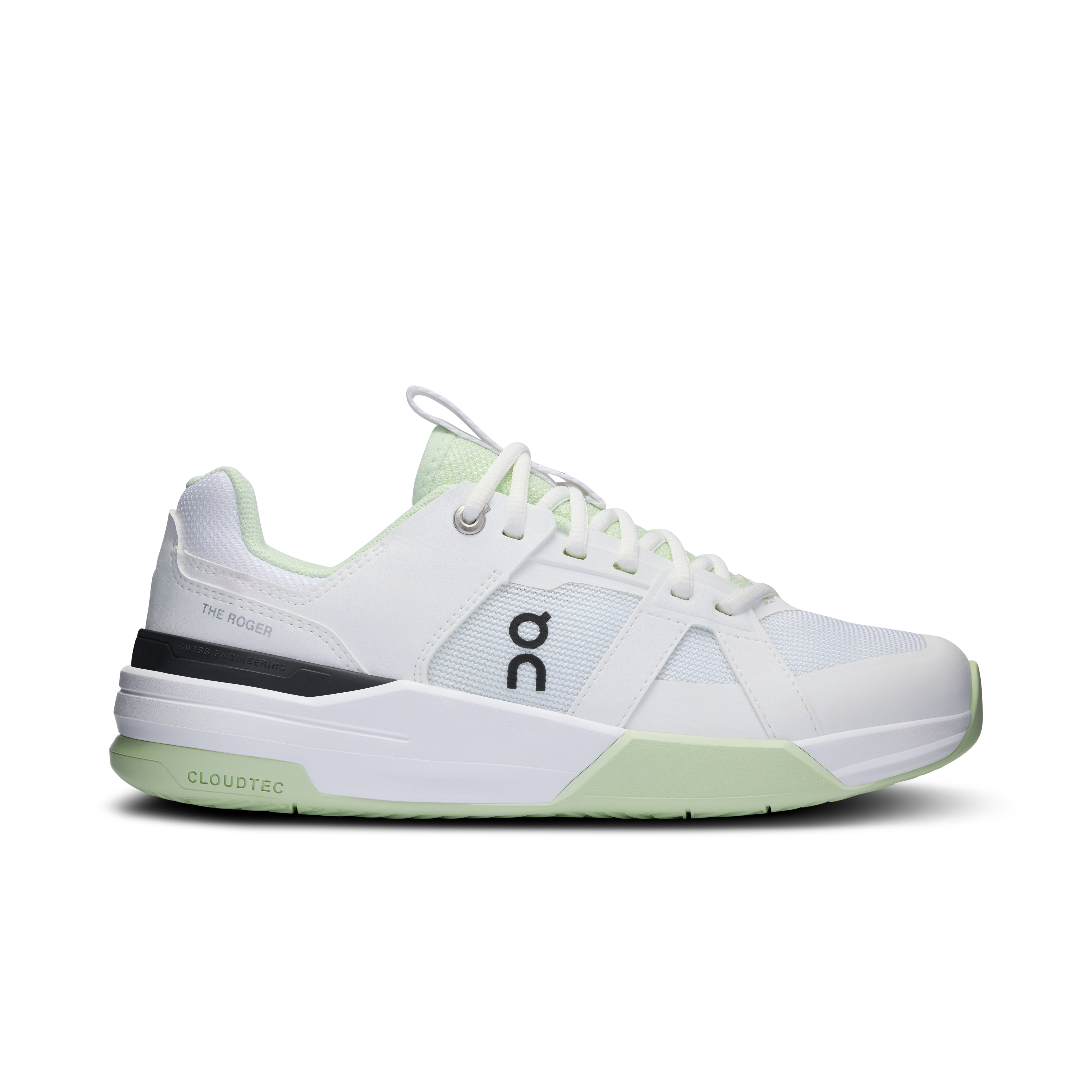 THE ROGER Clubhouse Pro Youth Lifestyle Shoe in White/Lima
