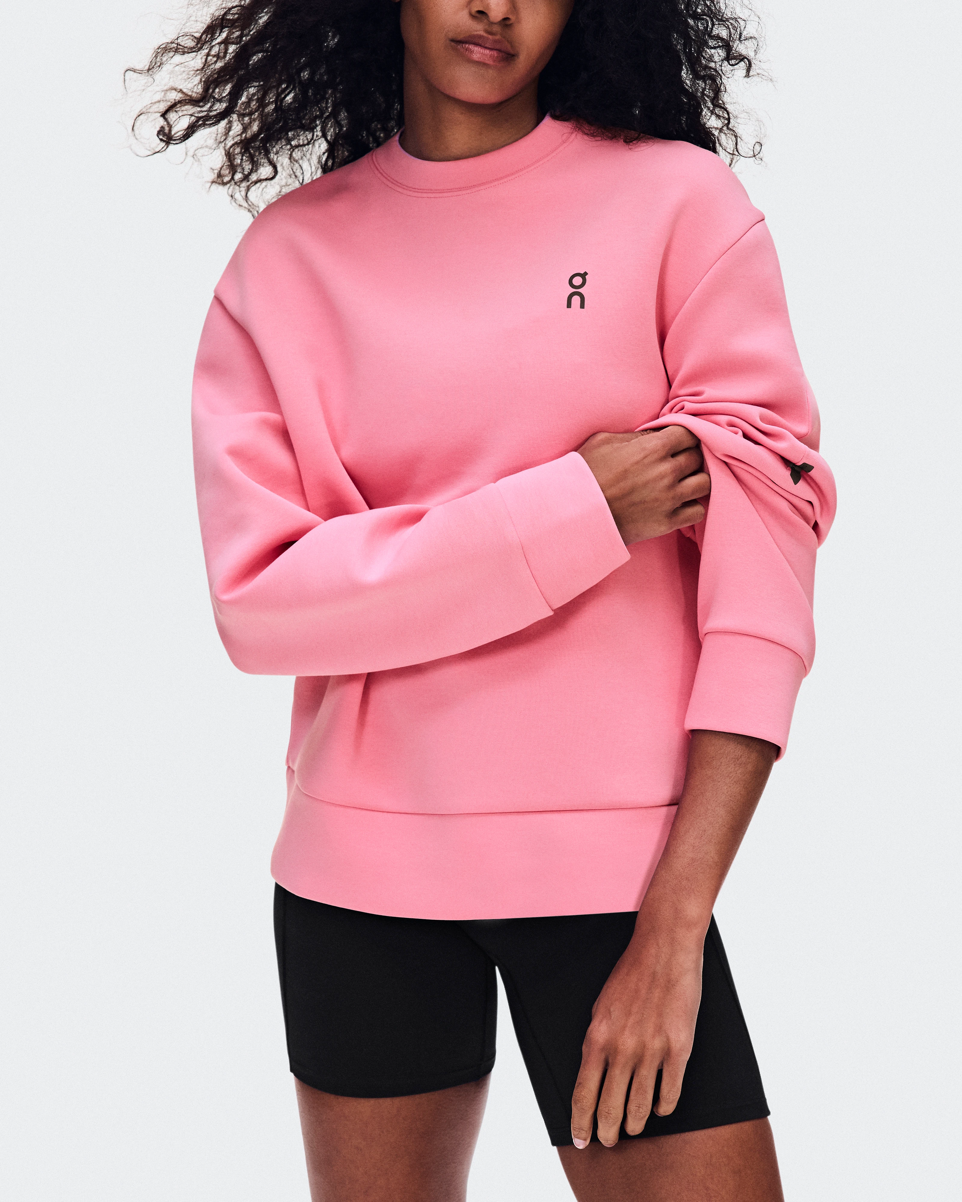 On Focus Tech Crew Magnolia Women Hoodies and sweatshirts