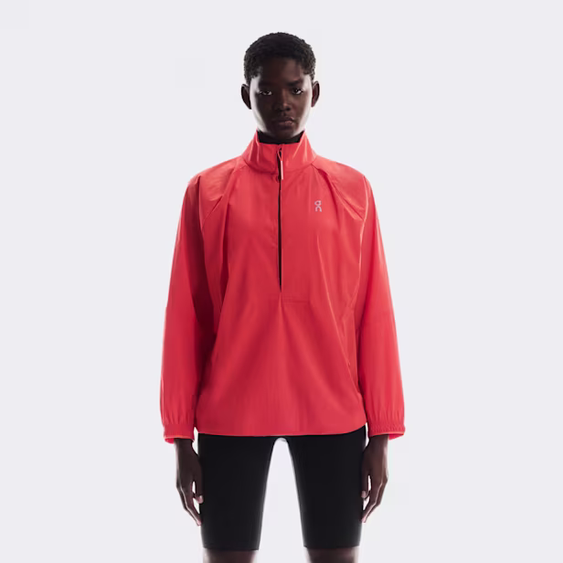 All-Day 1/2 Zip Jacket in Coral