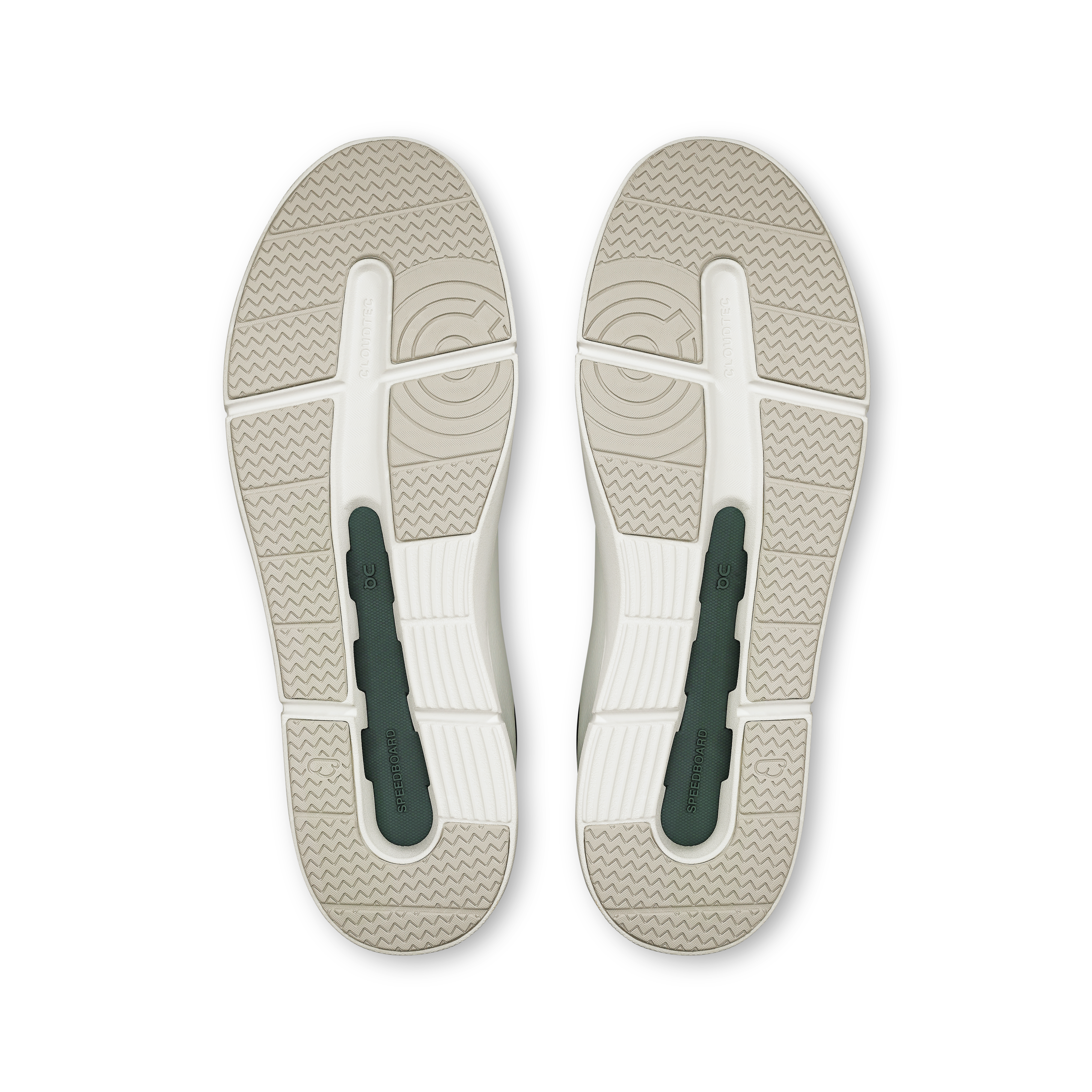 On THE ROGER Advantage White & Olive Men Tennis Shoes