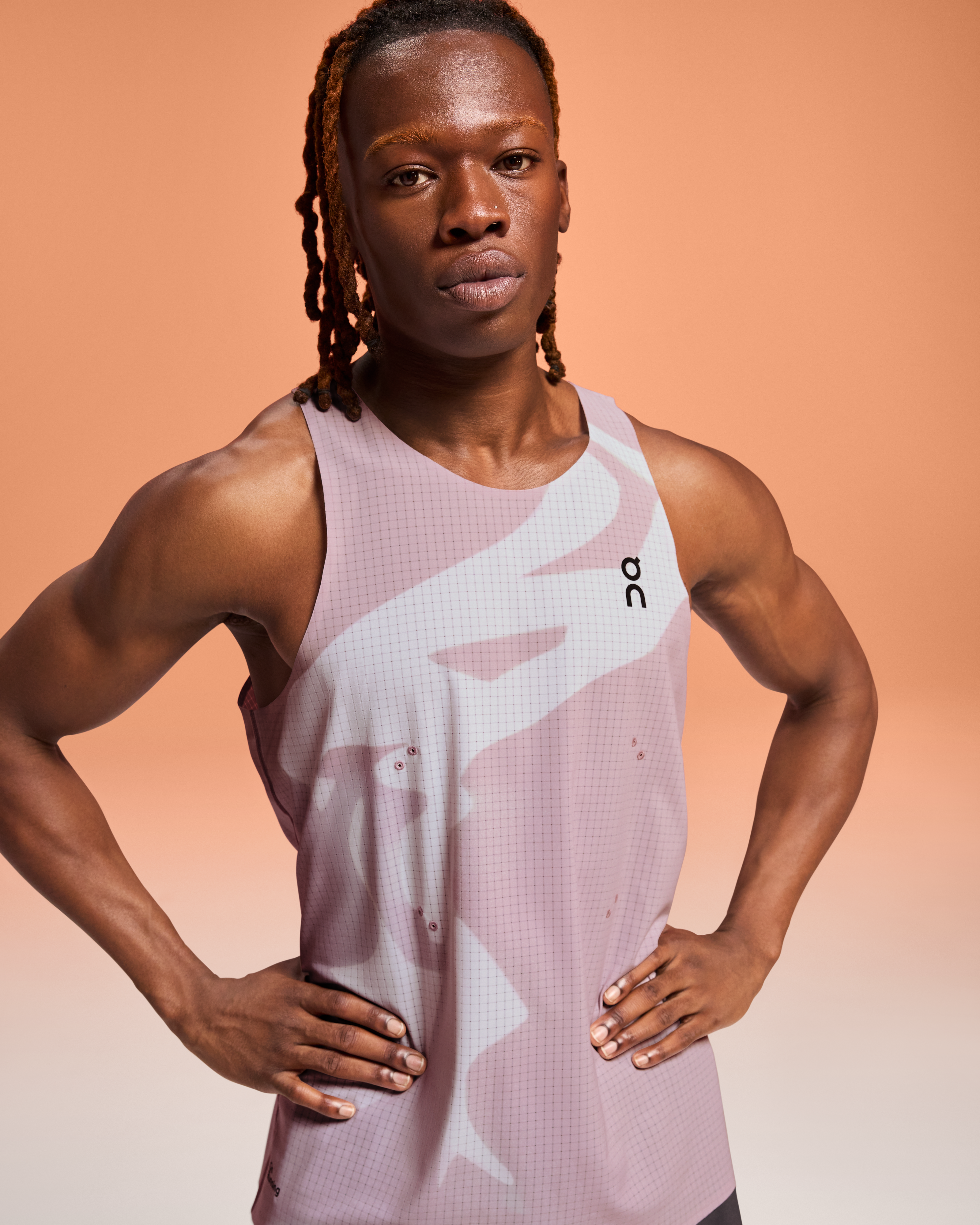 On Pace Tank Mauve Men Tops and t-shirts